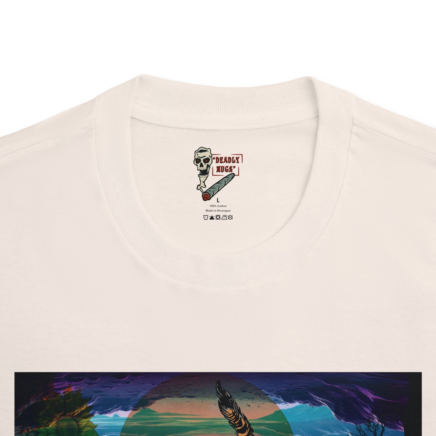 Bounds & Reflections / Tiger in Reflective Landscape Graphic Tee / Surreal Hypnotic Aesthetic Art / 420 Underground Stoner Streetwear / DEADLY NUGS