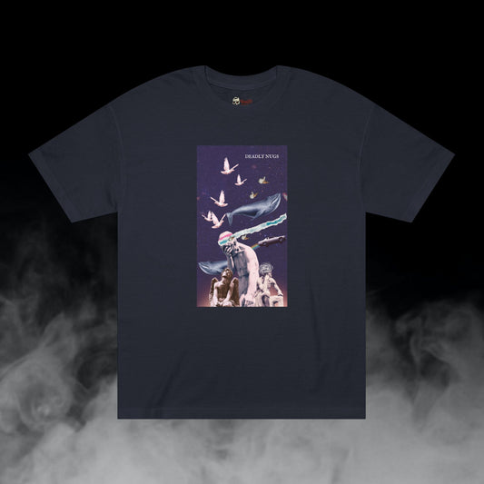 Deep Drift / Surreal Cosmic Dream Collage Graphic Tee / Reto-Futuristic Classic Art / 420 Underground Stoner Streetwear / DEADLY NUGS