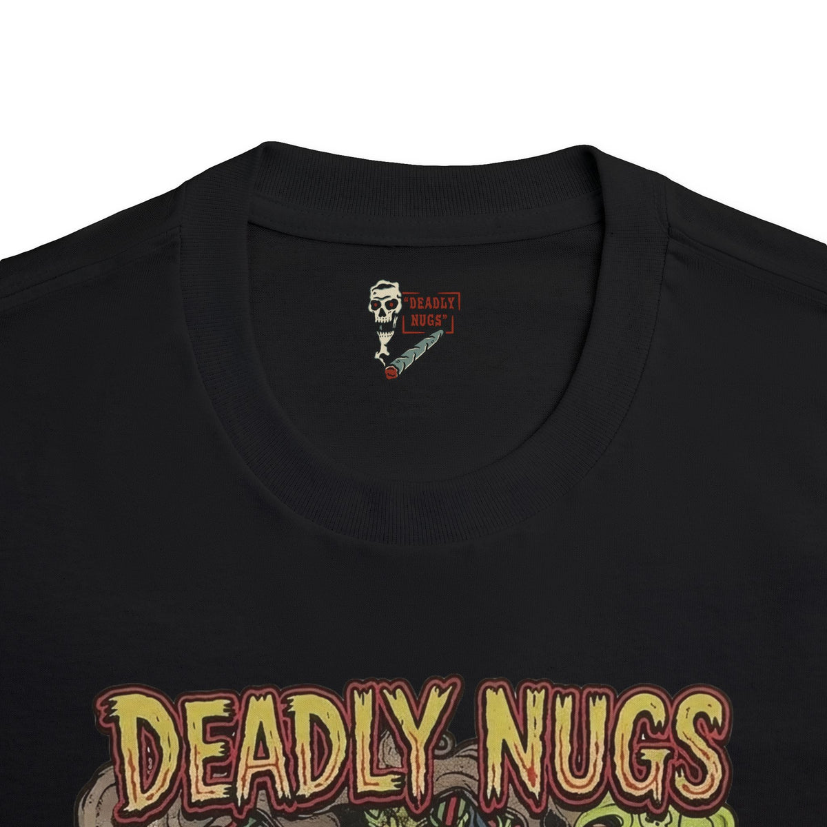 Ghastly Grass! / Vintage Pulp Horror Underground Comix Art Tee / 420 Underground Stoner Culture / DEADLY NUGS