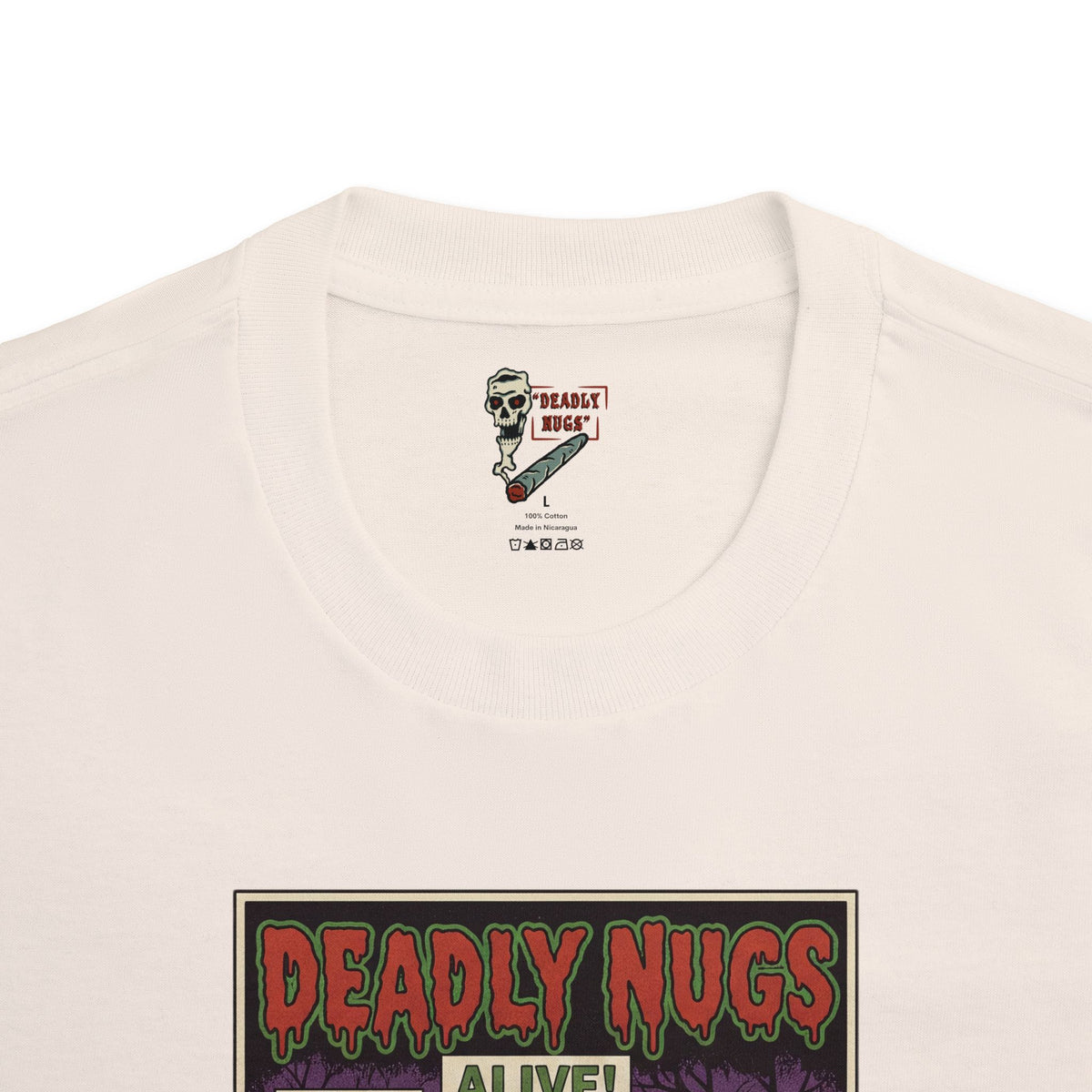 Zombie Sesh / Vintage Pulp Horror Comic Art Tee / 420 Underground Stoner Culture / DEADLY NUGS