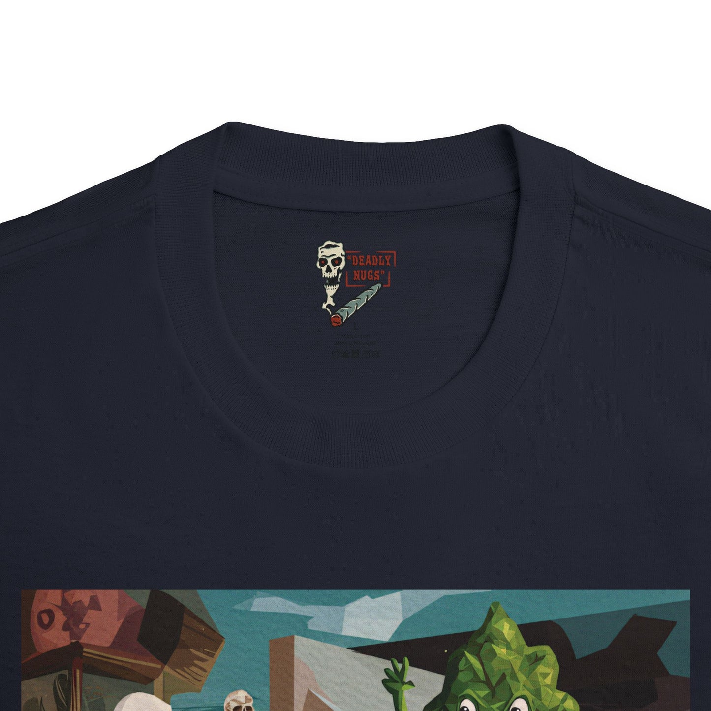 Havoc Strain / Bud Characters Ghosts Zombies Graphic Tee / Surreal Abstract Expressionist Macabre Art / 420 Underground Stoner Streetwear / DEADLY NUGS