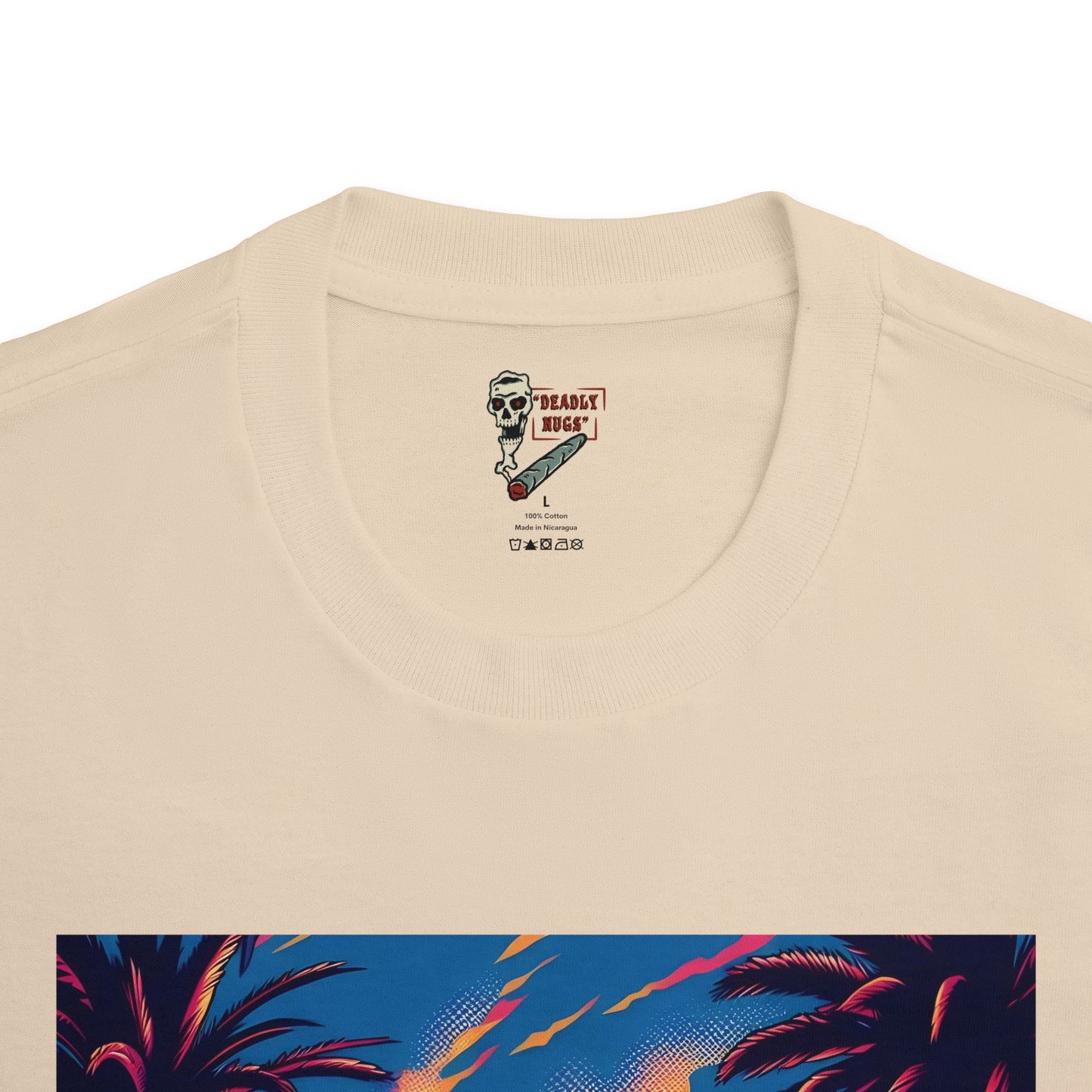 Pure Life / Premium Unisex Graphic Tee Aesthetic Print Skull 420 Streetwear / DEADLY NUGS