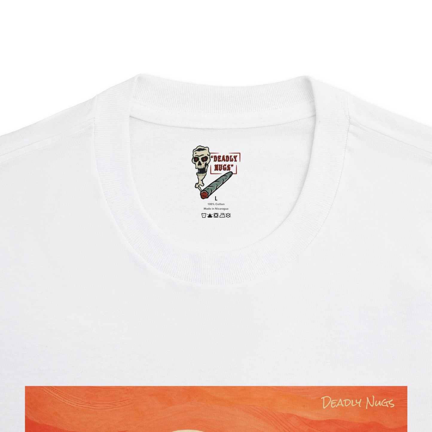 Solful / Sunset Orange Hue Sky Green Earth Graphic Tee / Chill Modern Painting Art Style / 420 Underground Stoner Streetwear / DEADLY NUGS