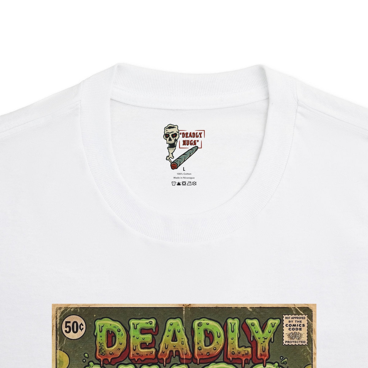 When Nugs Attack / Vintage Pulp Horror Underground Comix Art Tee / 420 Underground Stoner Culture / DEADLY NUGS