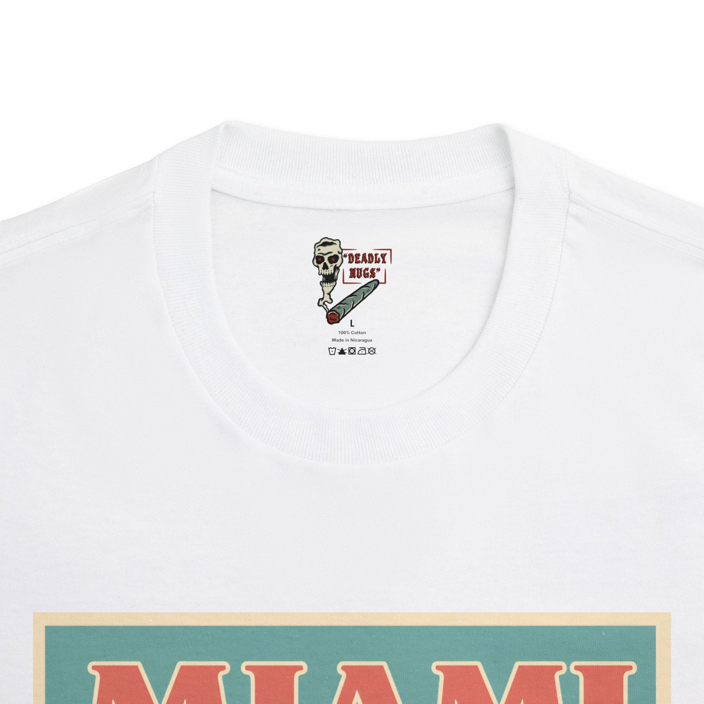 Miami Sunshine / Premium Unisex Graphic Tee Aesthetic Print Skeleton 420 Streetwear / DEADLY NUGS