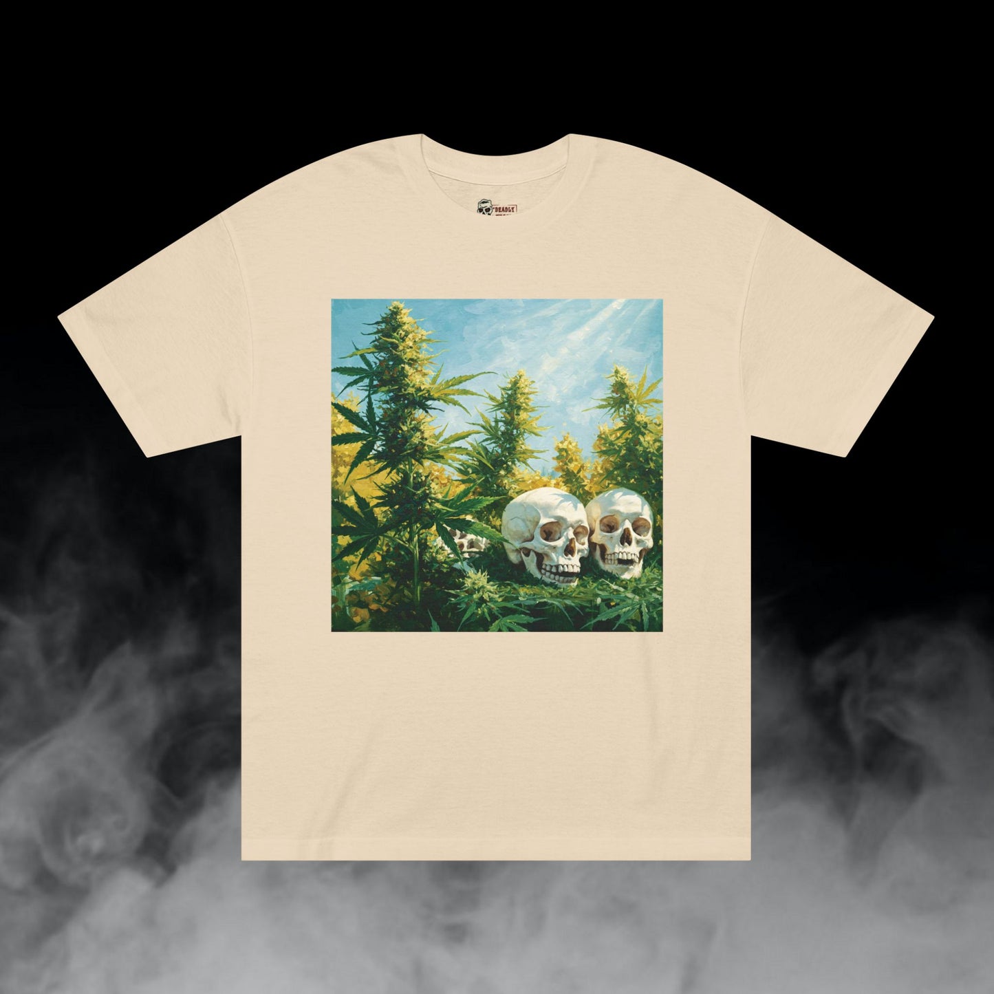 Eternal Nature / Skulls Cannabis Colas Graphic Tee / Nature Expressionism Art Painting / 420 Underground Stoner Streetwear / DEADLY NUGS