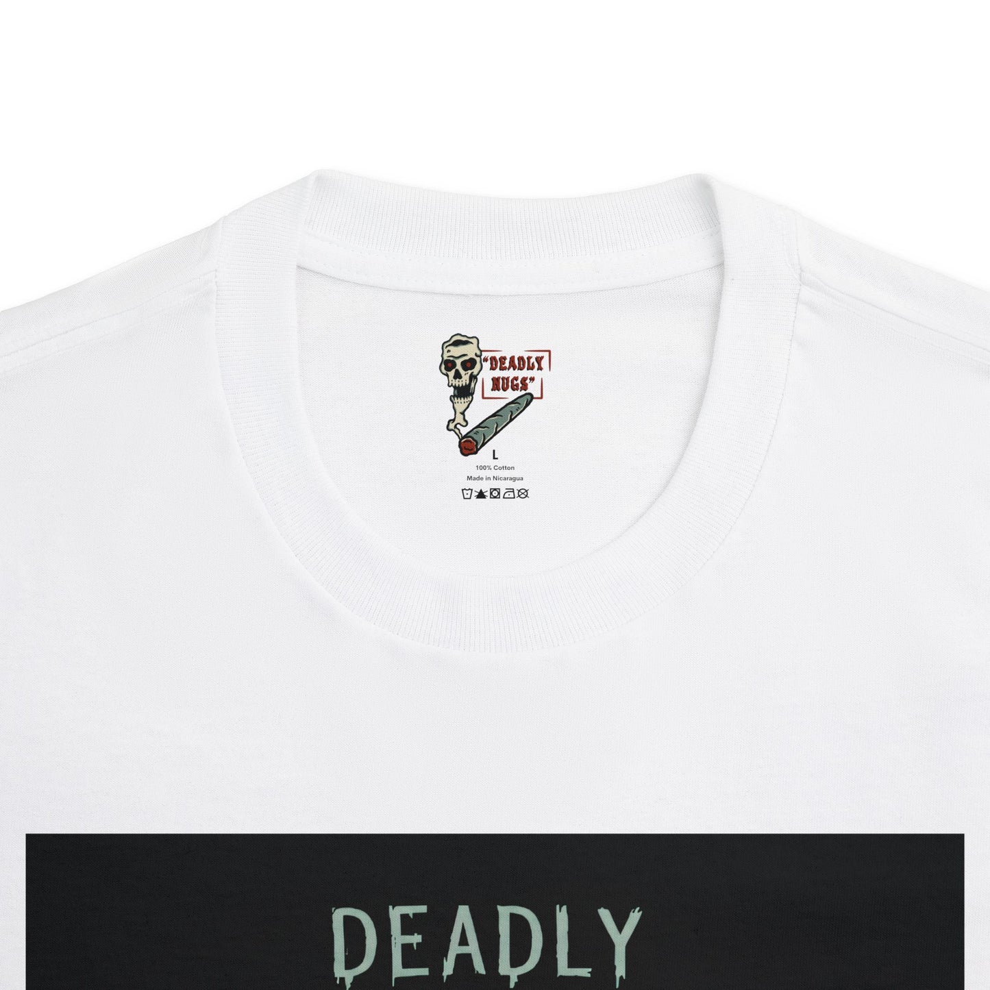 Levitating / Premium Unisex Graphic Tee Aesthetic Print Ghost Skeleton 420 / DEADLY NUGS