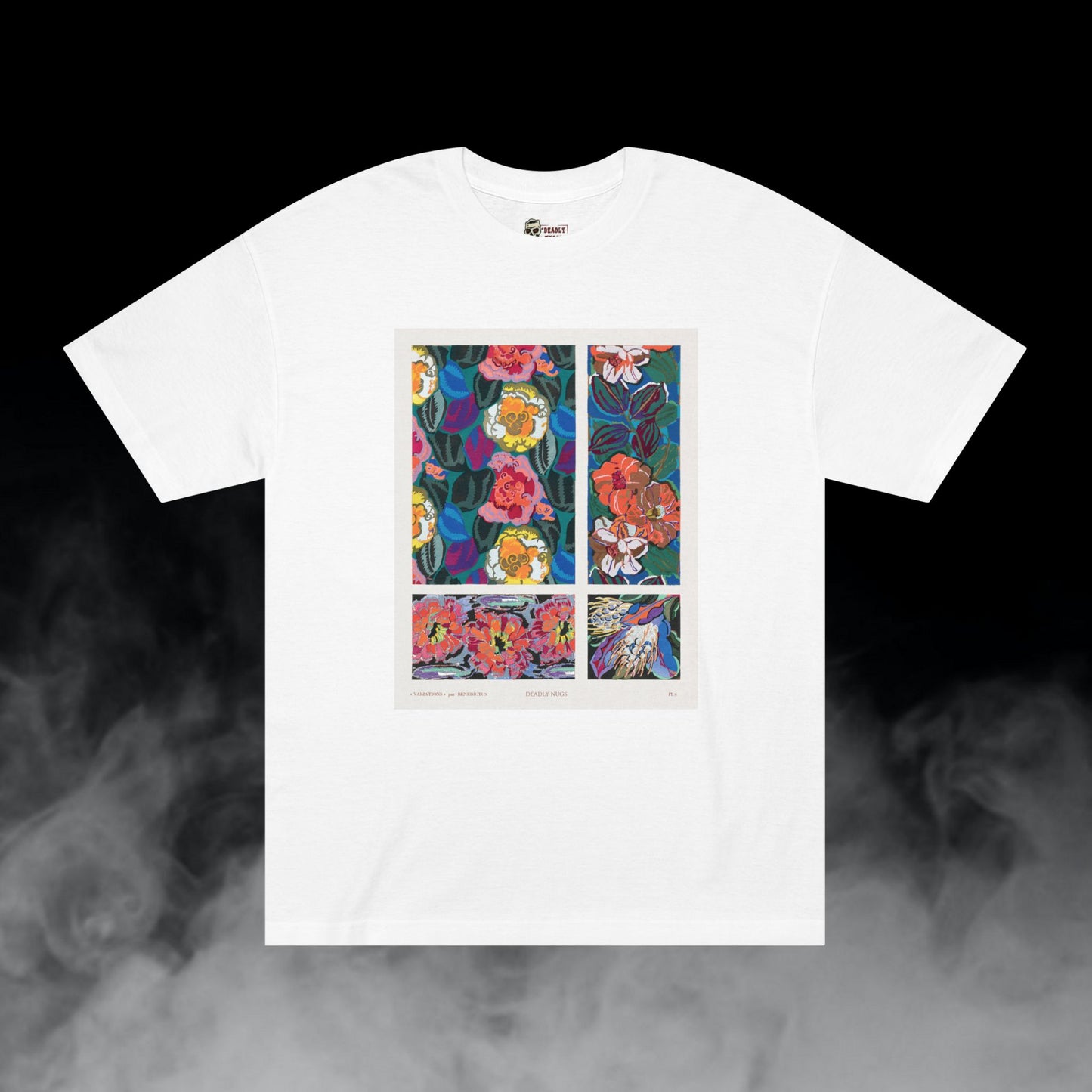 Bella Flora / Floral Painting Vibrant Color Graphic Tee / Vintage Art Painting Style / 420 Underground Stoner Streetwear / DEADLY NUGS