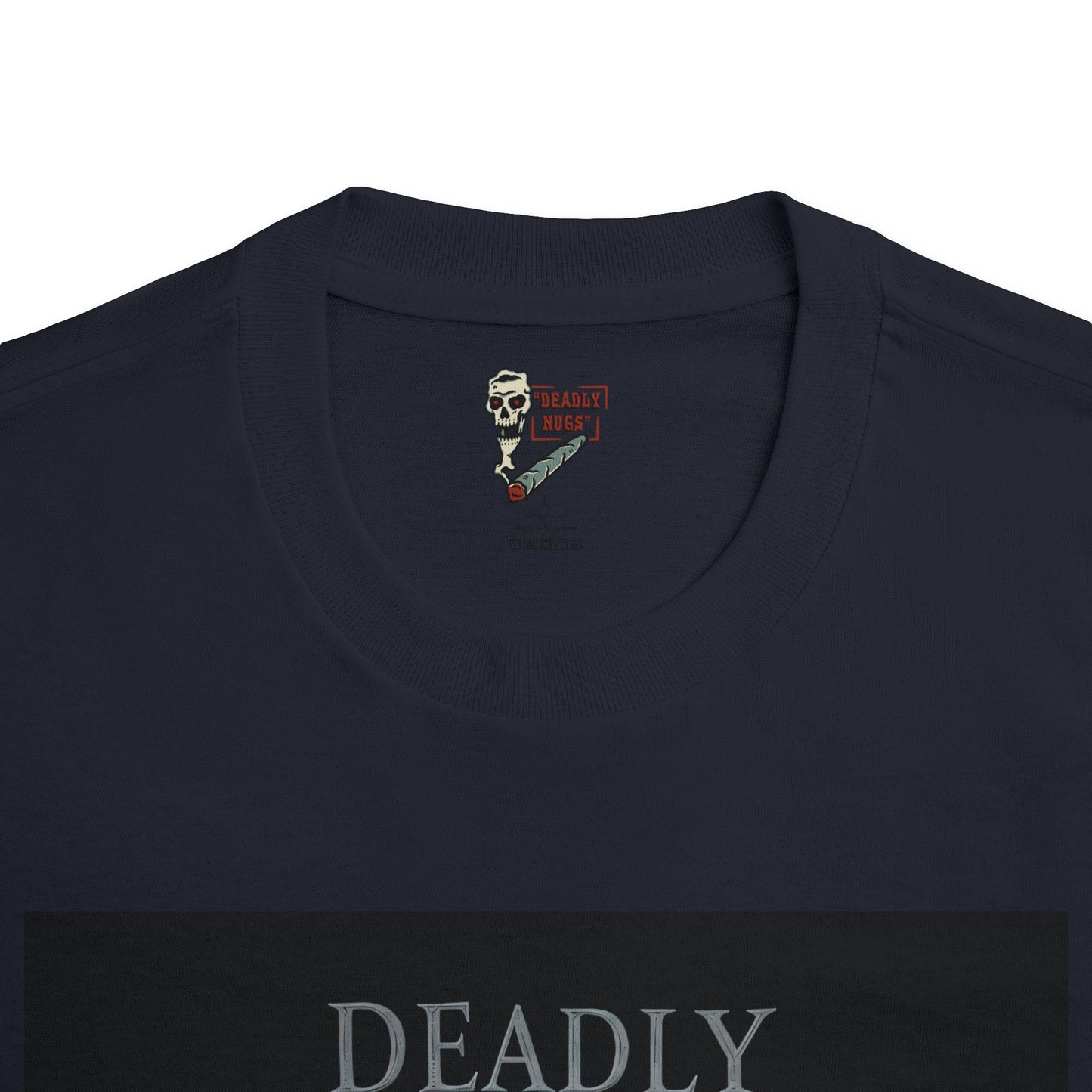 Eerie Elegance / Premium Unisex Graphic Tee Aesthetic Print Skeleton Ghost 420 / DEADLY NUGS