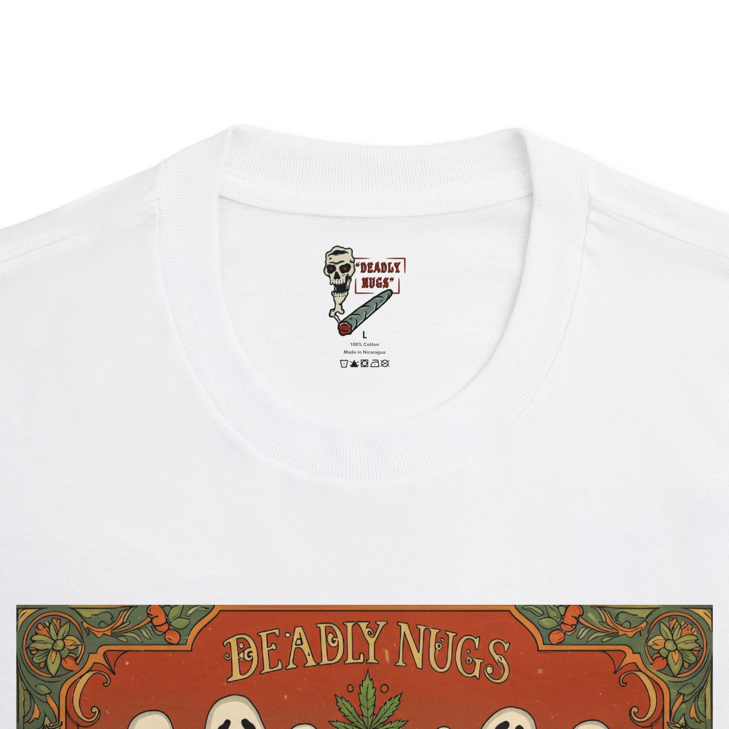 Fertile Ground / Premium Unisex Graphic Tee Aesthetic Print Ghost Skull 420 / DEADLY NUGS