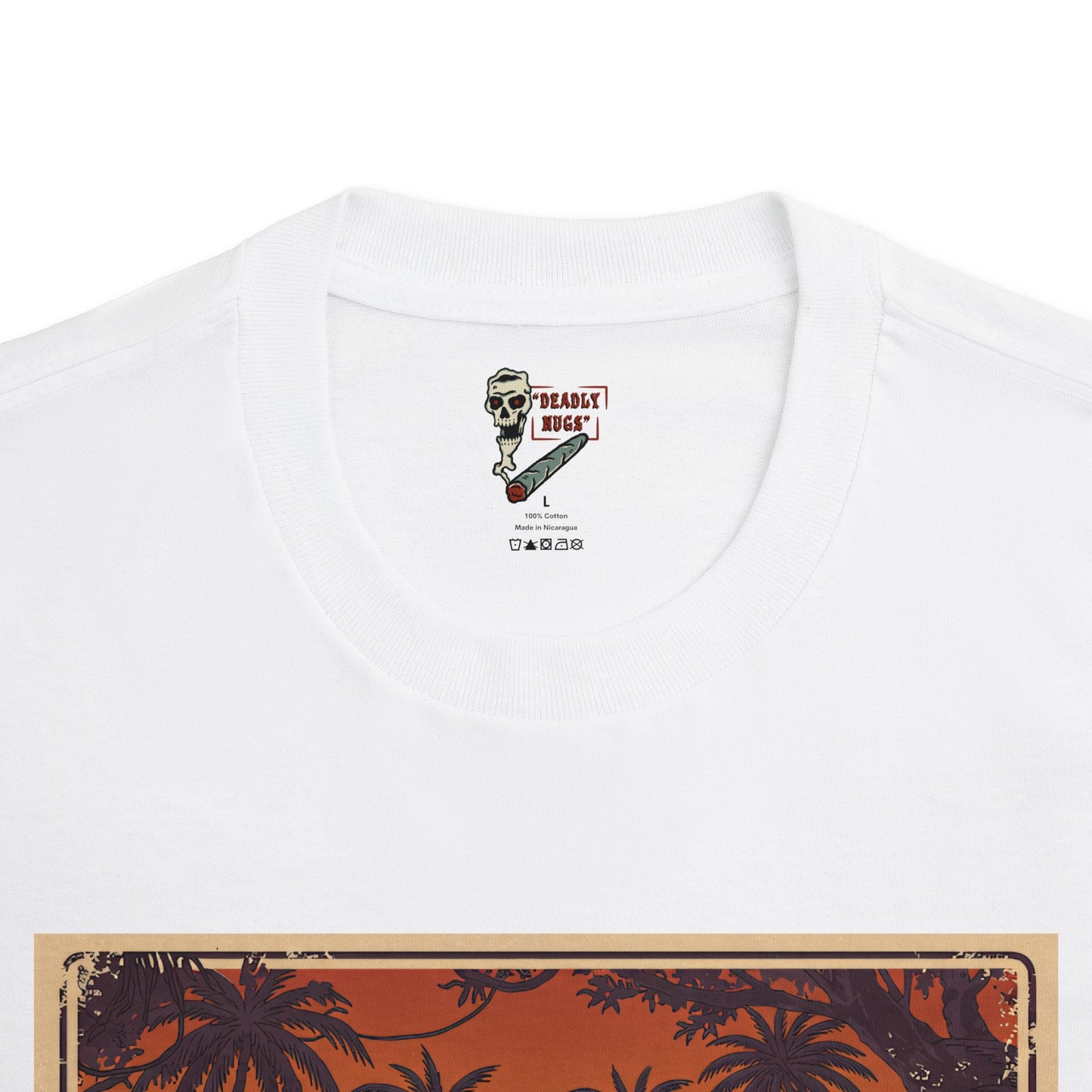 Deep in the Jungle / Premium Unisex Graphic Tee Aesthetic Print Skeleton 420 Streetwear / DEADLY NUGS