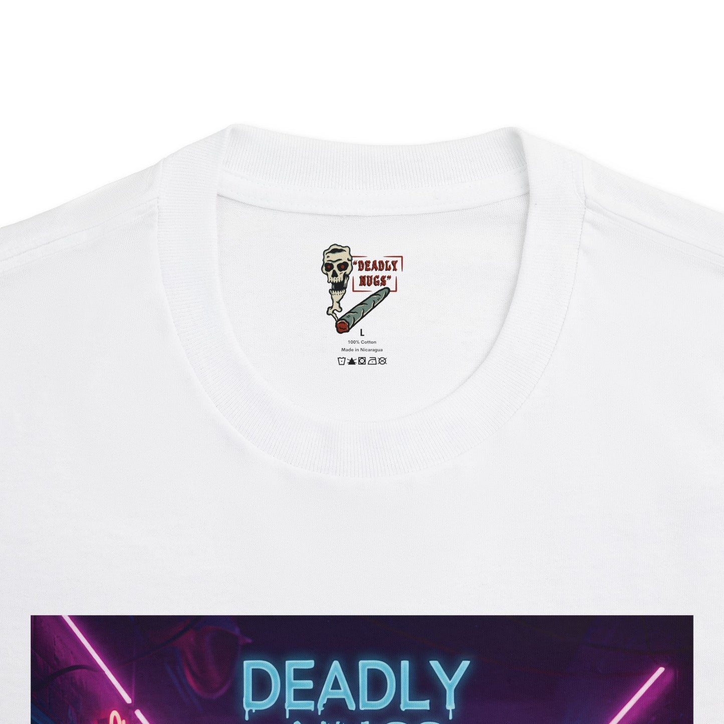 Night Rave T-Shirt DEADLY NUGS Aesthetic Print Unisex Graphic Tee