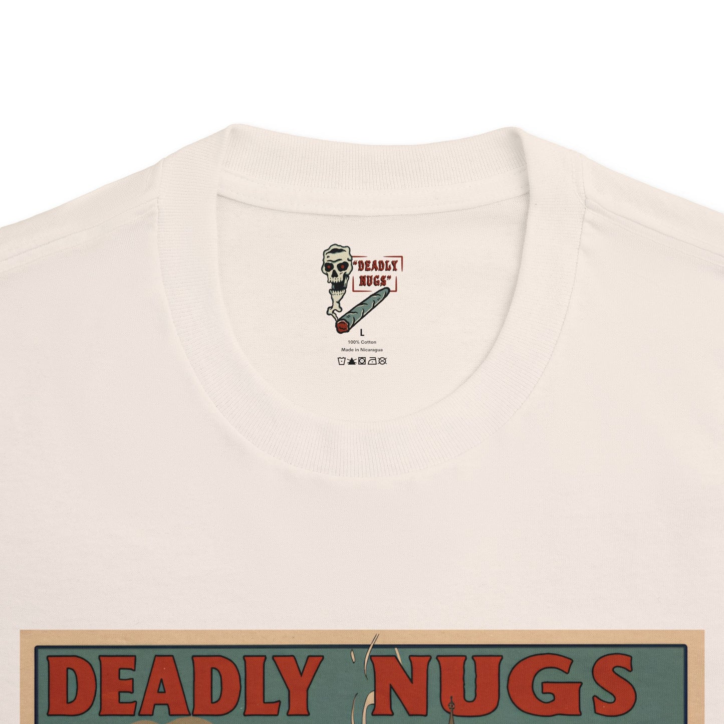 London Punk / Premium Unisex Graphic Tee Aesthetic Print Skeleton 420 / DEADLY NUGS