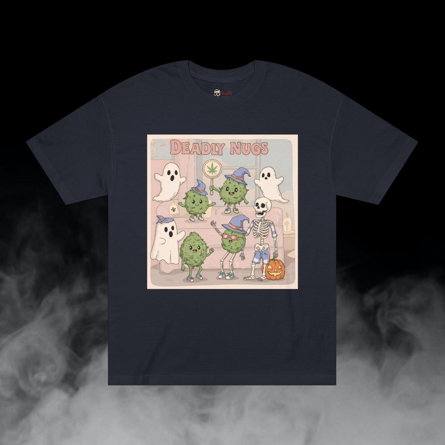 Powder Puff Pot T-Shirt DEADLY NUGS Aesthetic Print Unisex Graphic Tee