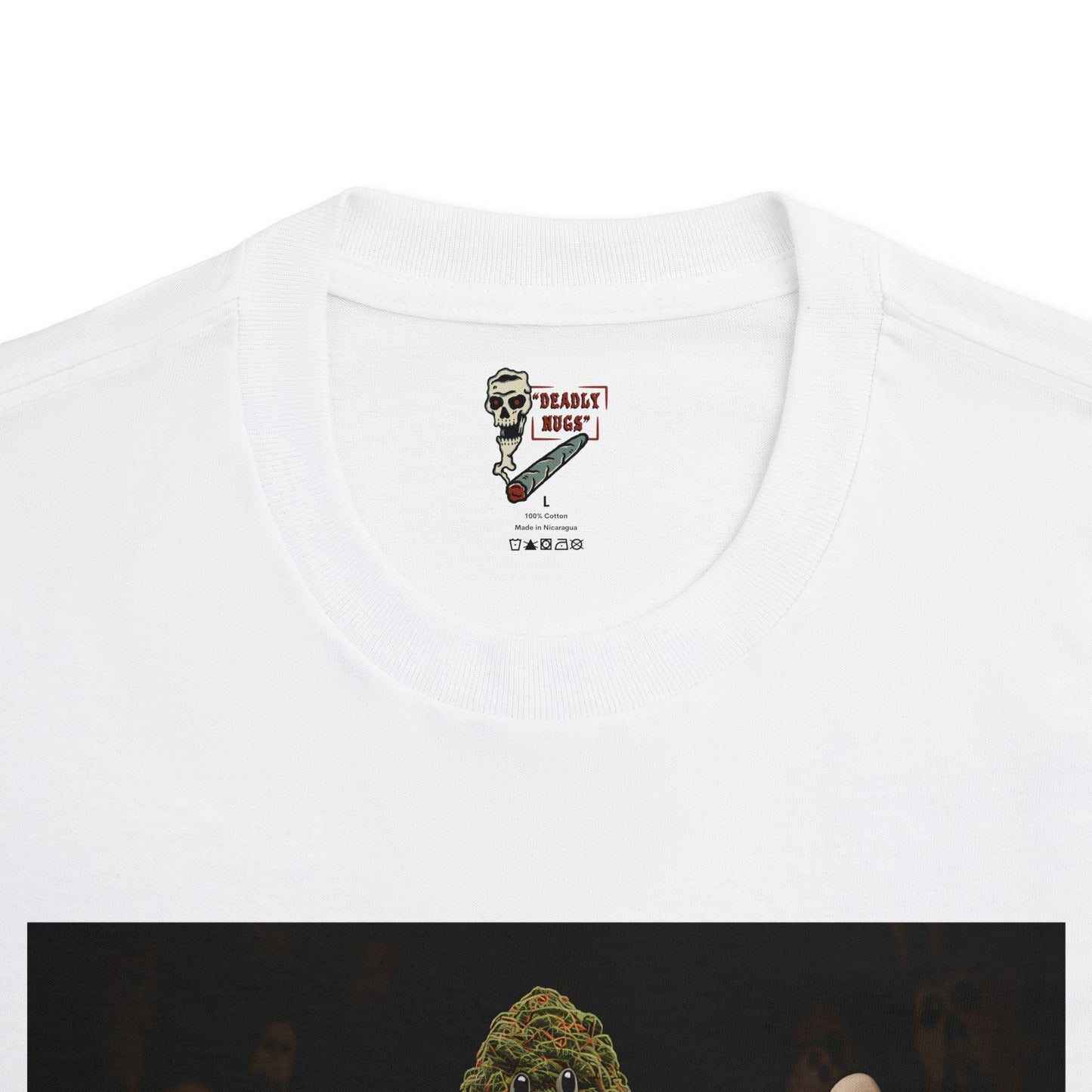 Eternal Lands / Premium Unisex Graphic Tee Aesthetic Print Ghost Skeleton 420 / DEADLY NUGS