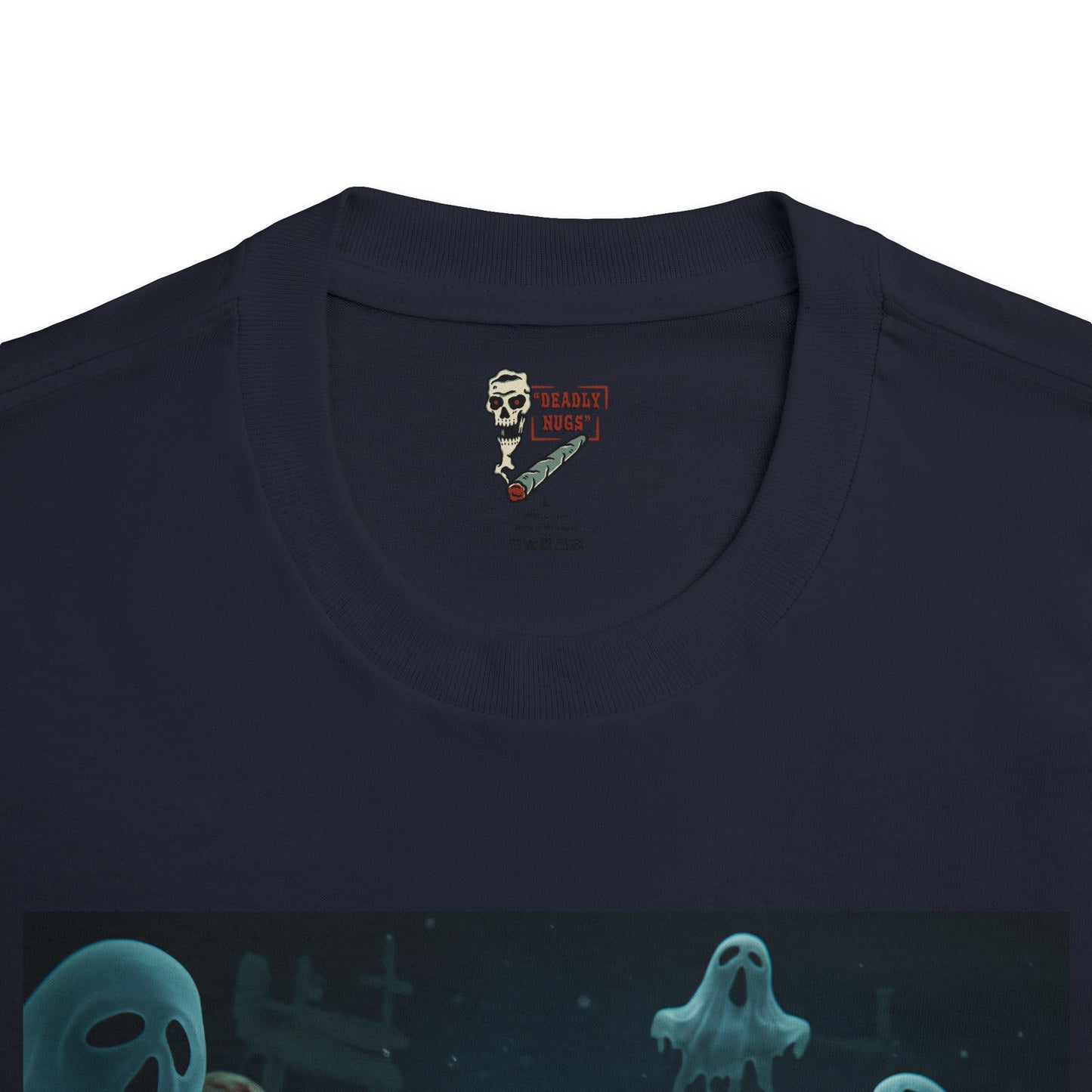 Chronic Nightmare / Premium Unisex Graphic Tee Aesthetic Print Ghost Skull 420 / DEADLY NUGS