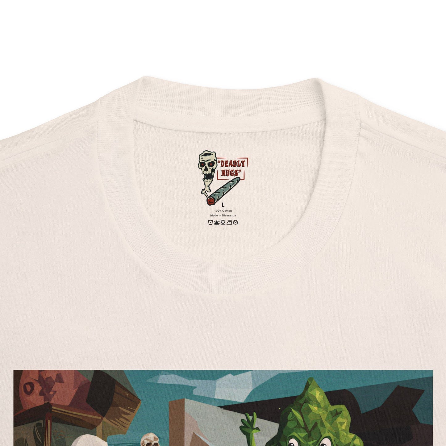 Havoc Strain / Bud Characters Ghosts Zombies Graphic Tee / Surreal Abstract Expressionist Macabre Art / 420 Underground Stoner Streetwear / DEADLY NUGS