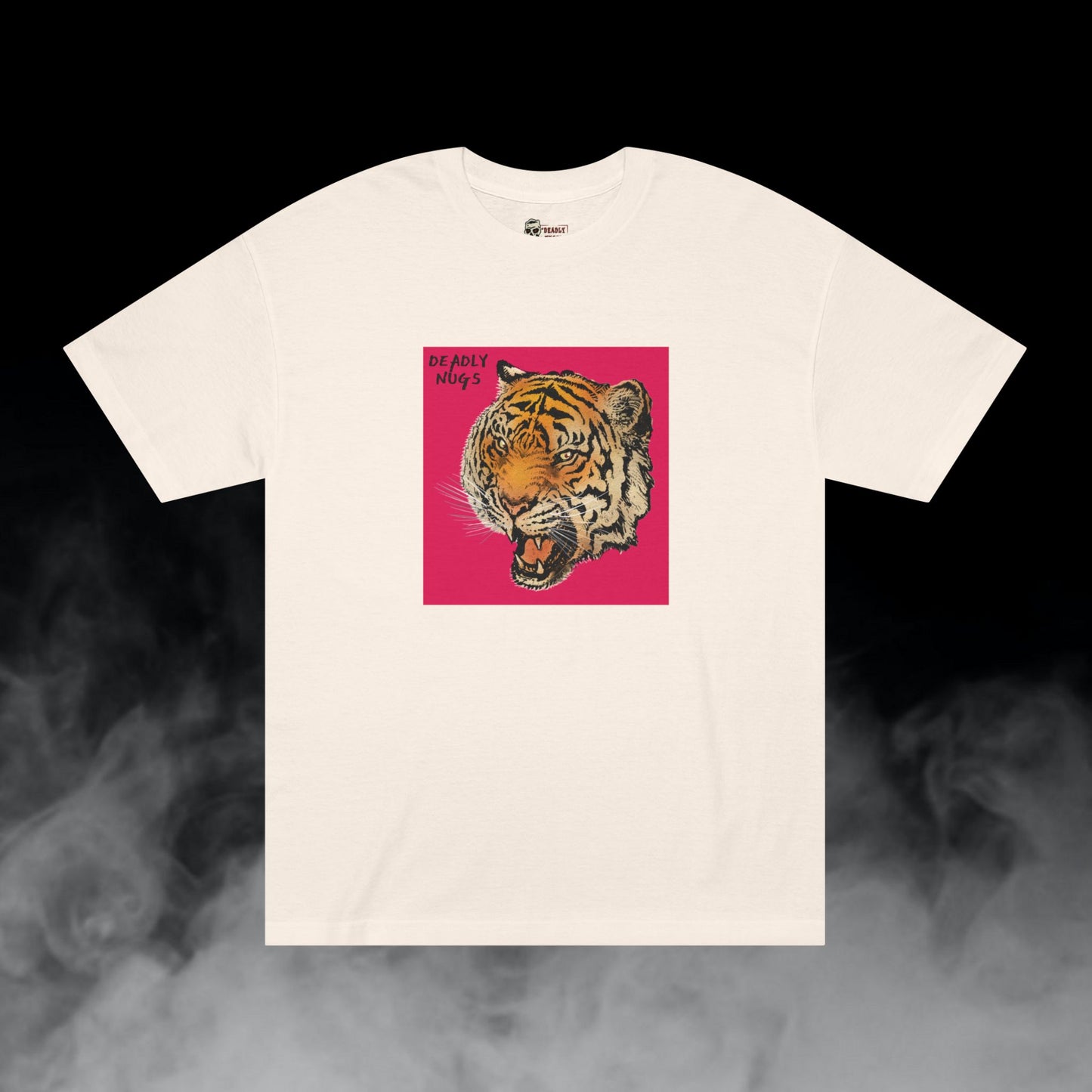 Fierce / Tiger Hot Pink Graphic Tee / Modern Graphic Hype Art Style / 420 Underground Stoner Streetwear / DEADLY NUGS