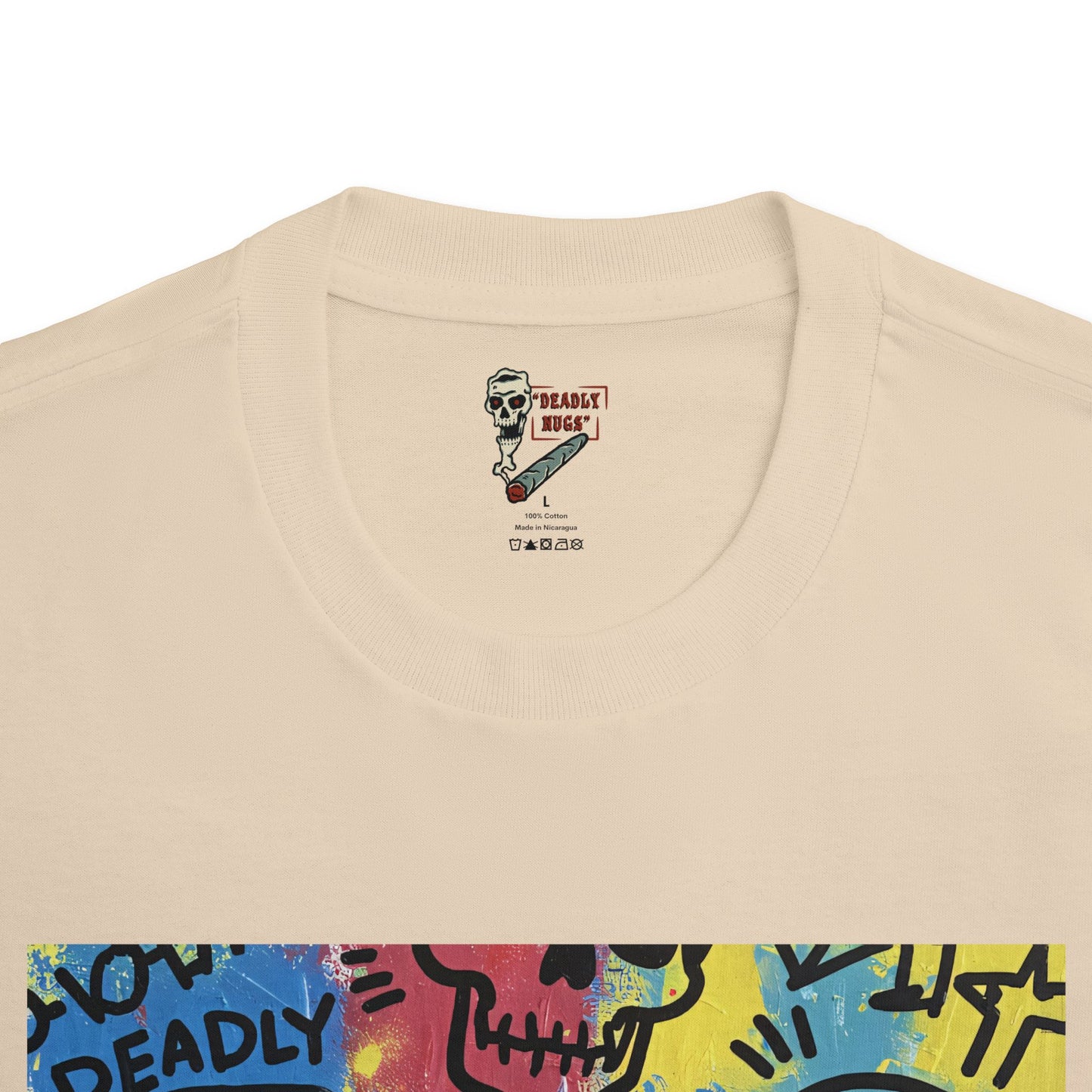 Paint Mosaic / Premium Unisex Graphic Tee Aesthetic Print Skull Art Streetwear / DEADLY NUGS