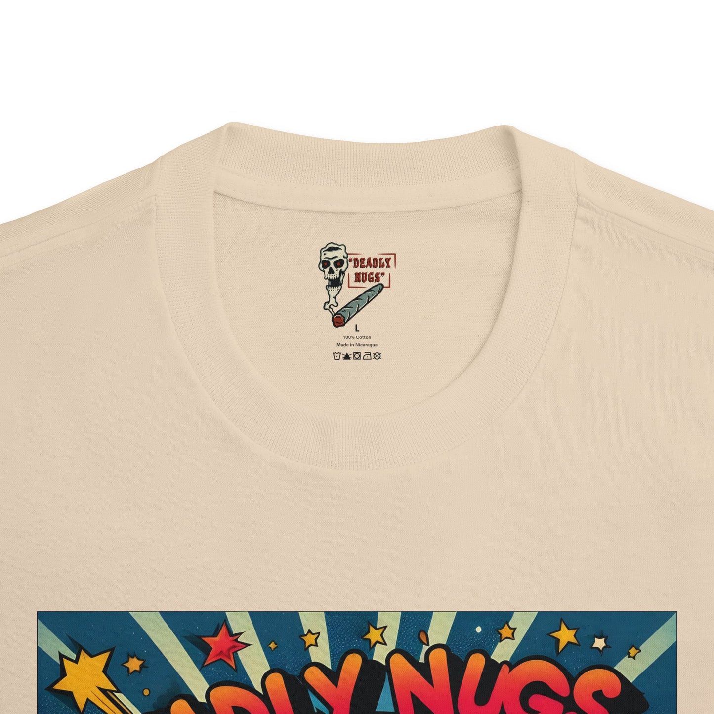 Deadly Pop Art / Premium Unisex Graphic Tee Aesthetic Print Skull Streetwear / DEADLY NUGS