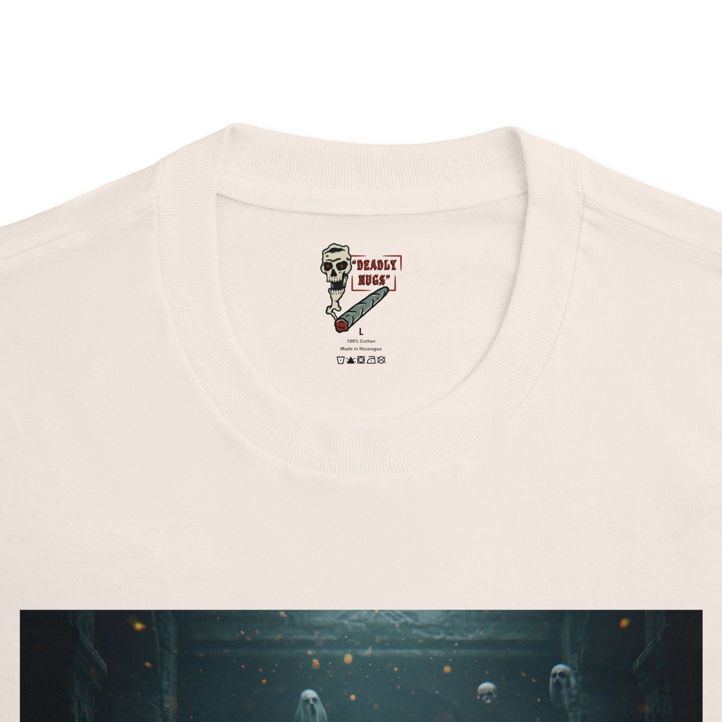 Emergence / Premium Unisex Graphic Tee Aesthetic Print Skull Ghost 420 / DEADLY NUGS