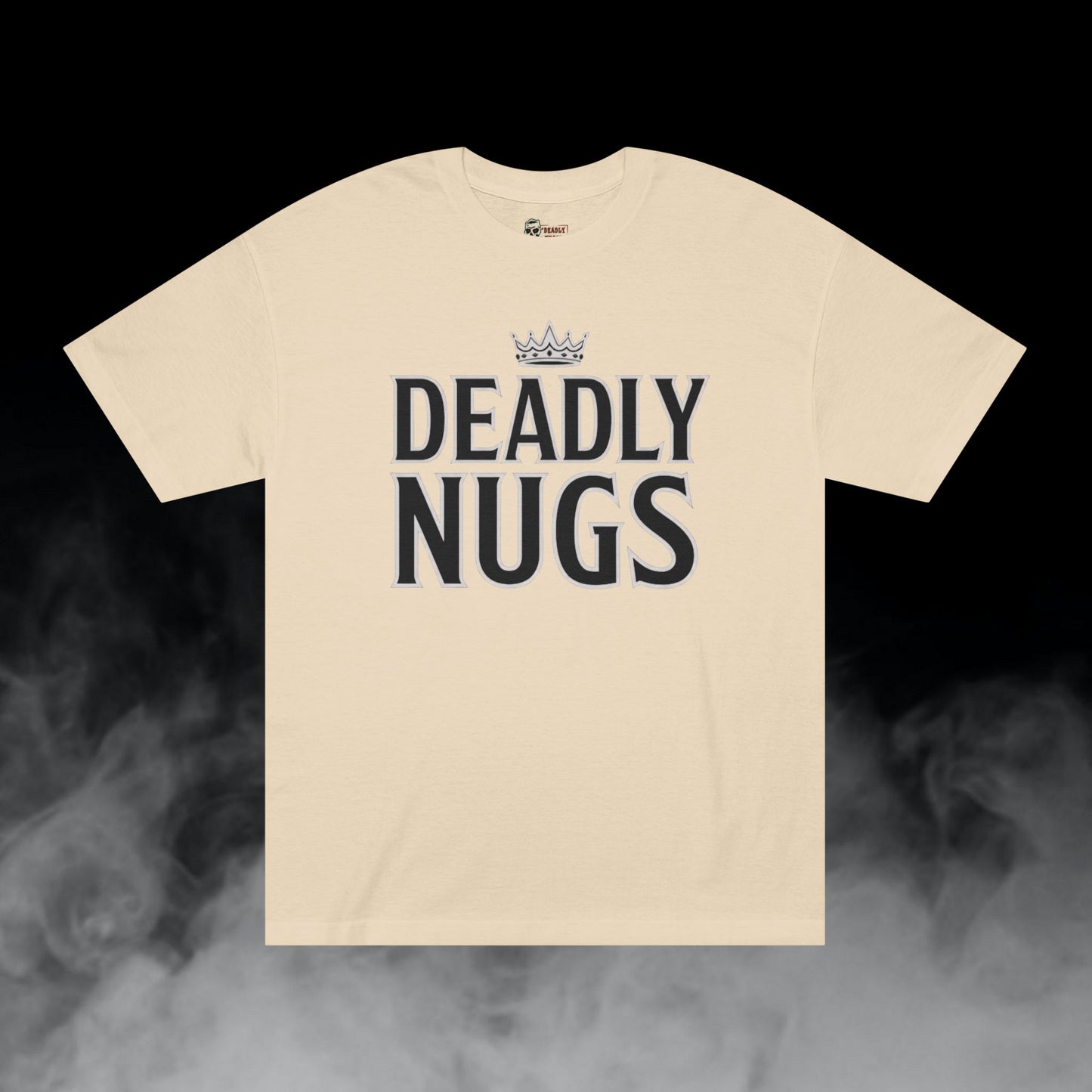 Crowned King / Crown with Typography Graphic Tee / Brand Logo Art / 420 Underground Stoner Streetwear / DEADLY NUGS