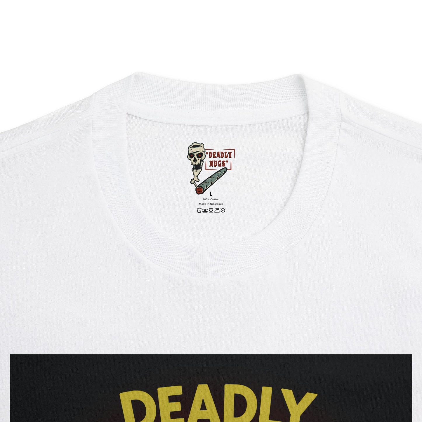 Enchanted Buds / Premium Unisex Graphic Tee Aesthetic Print Skeleton Ghost 420 / DEADLY NUGS