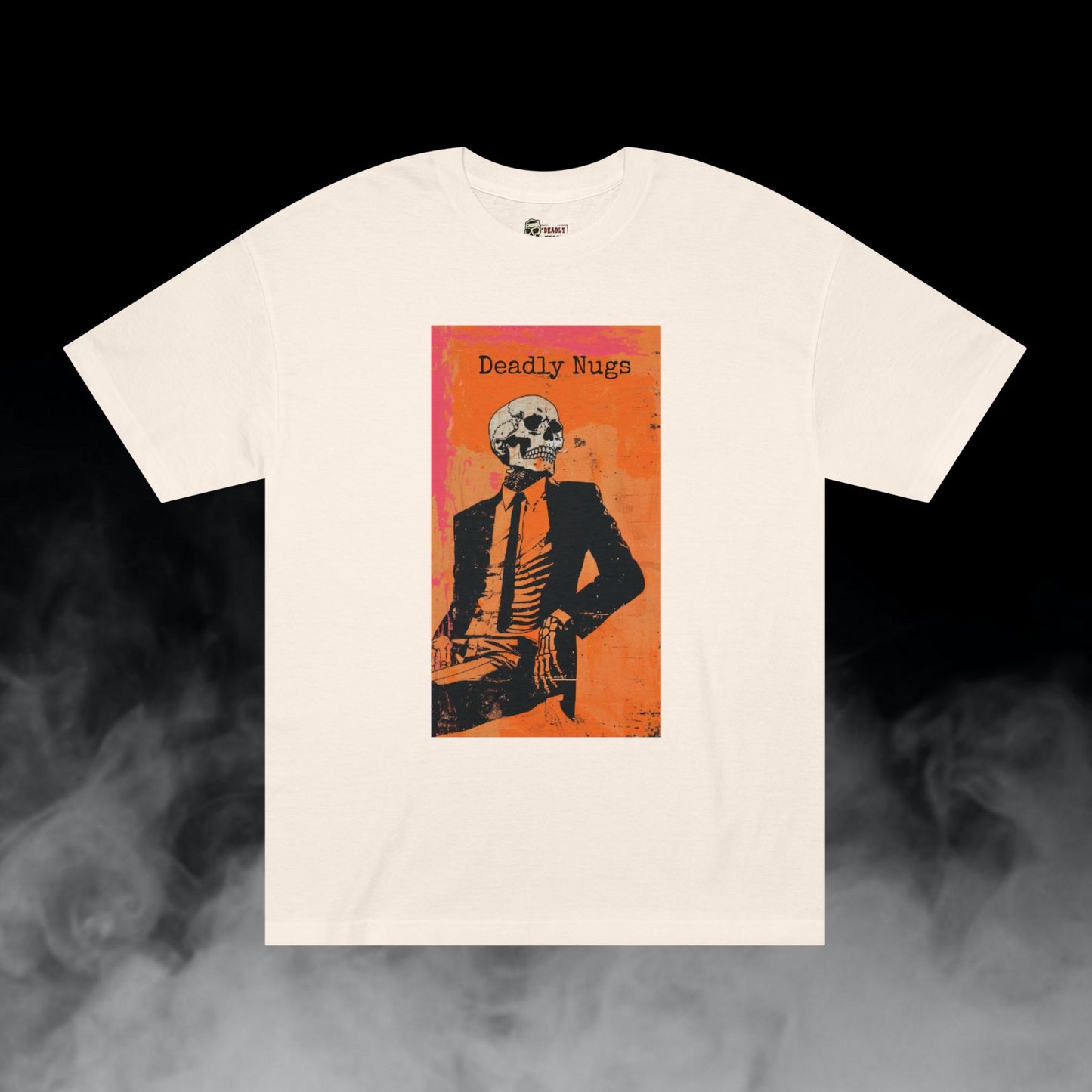 High Class / Suited Up Skeleton Graphic Tee / Gritty Grunge Skull Art Style / 420 Underground Stoner Streetwear / DEADLY NUGS