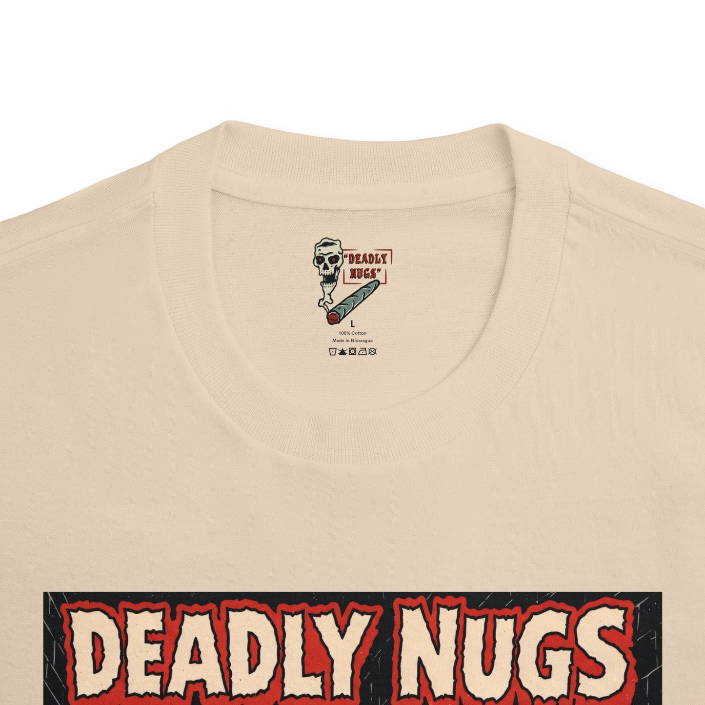 Bud Fiend Alley / Killer Cannabis Bud Graphic Tee / Vintage Pulp Horror Comic Style / 420 Underground Stoner Streetwear / DEADLY NUGS