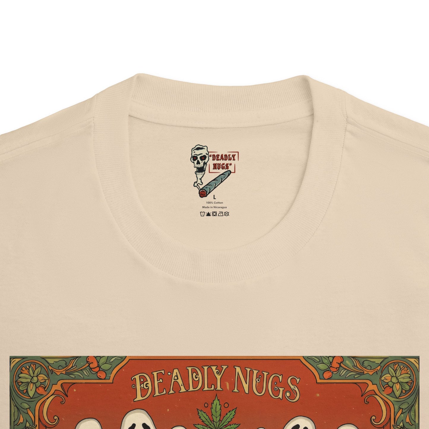 Fertile Ground / Premium Unisex Graphic Tee Aesthetic Print Ghost Skull 420 / DEADLY NUGS