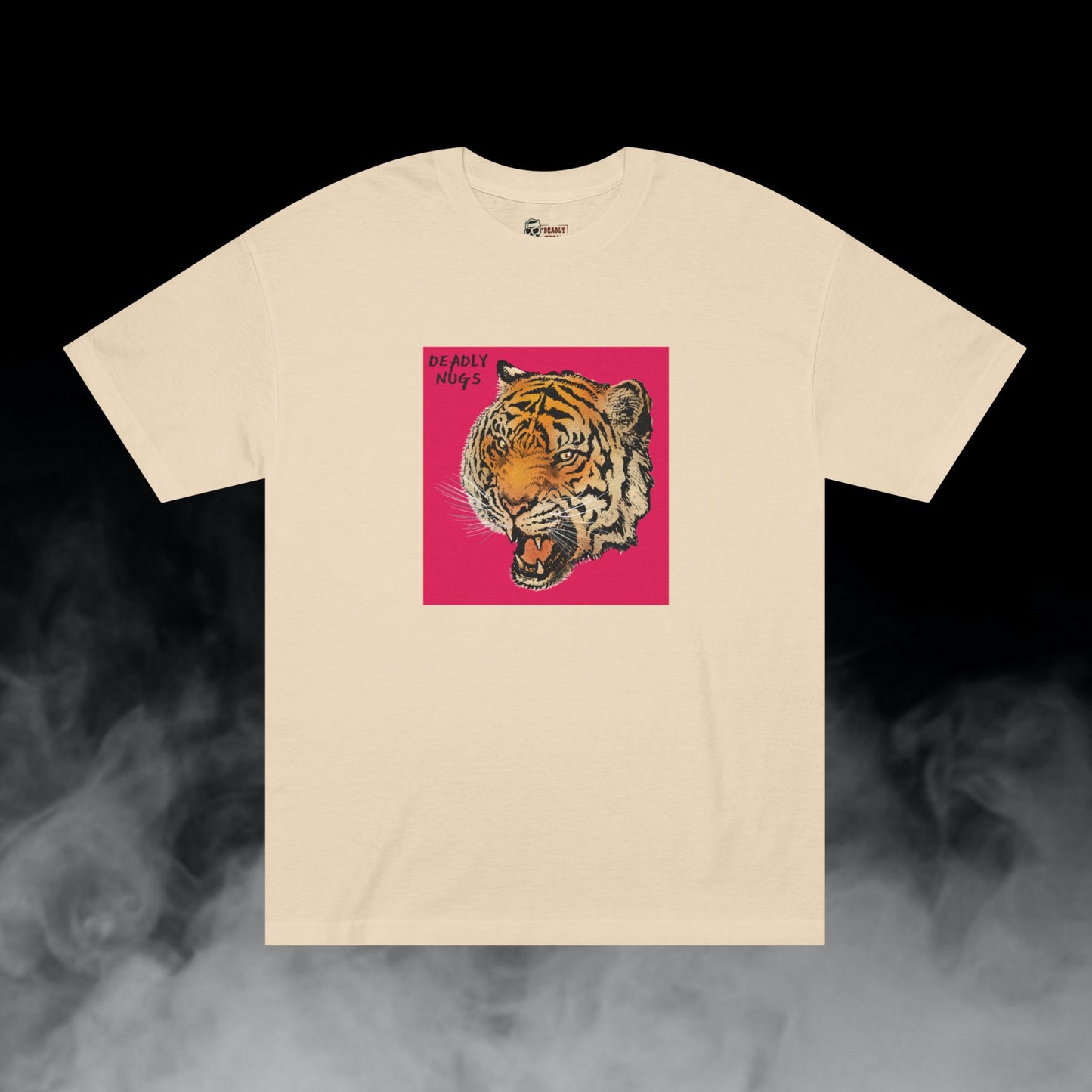Fierce / Tiger Hot Pink Graphic Tee / Modern Graphic Hype Art Style / 420 Underground Stoner Streetwear / DEADLY NUGS