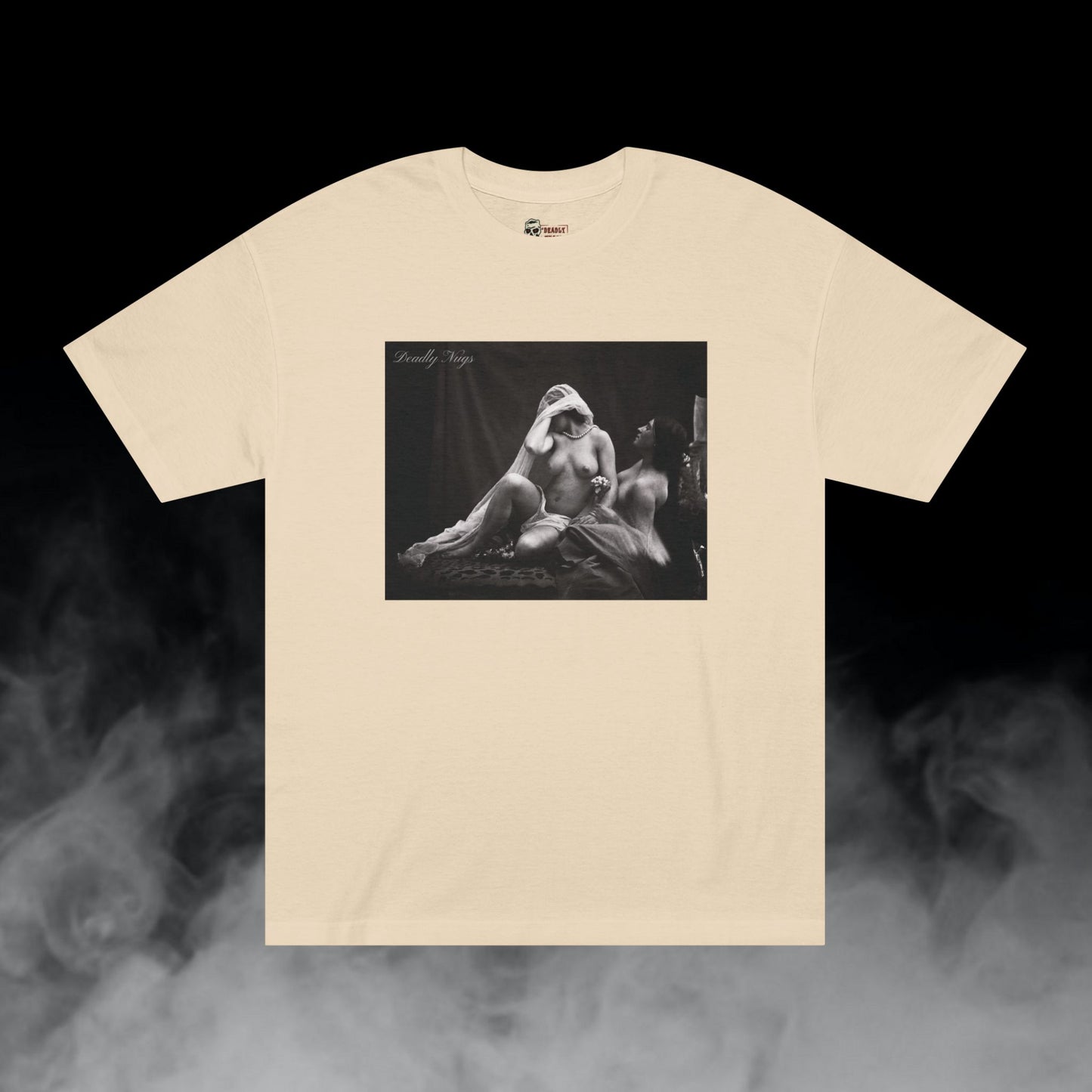 Lovely / Vintage Women Graphic Tee / Classic Retro Photo Art Style / 420 Underground Stoner Streetwear / DEADLY NUGS