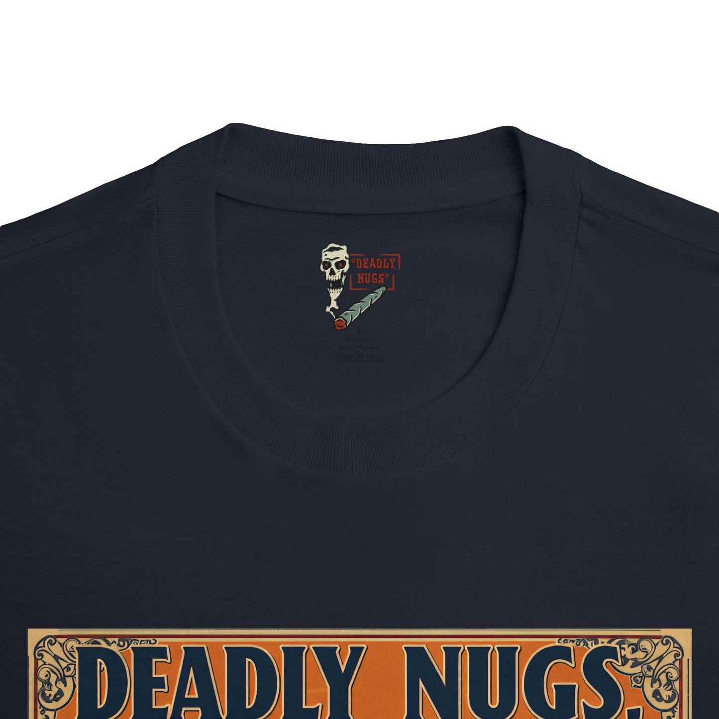 Pizza in Milan / Premium Unisex Graphic Tee Aesthetic Print Skeleton 420 Streetwear / DEADLY NUGS