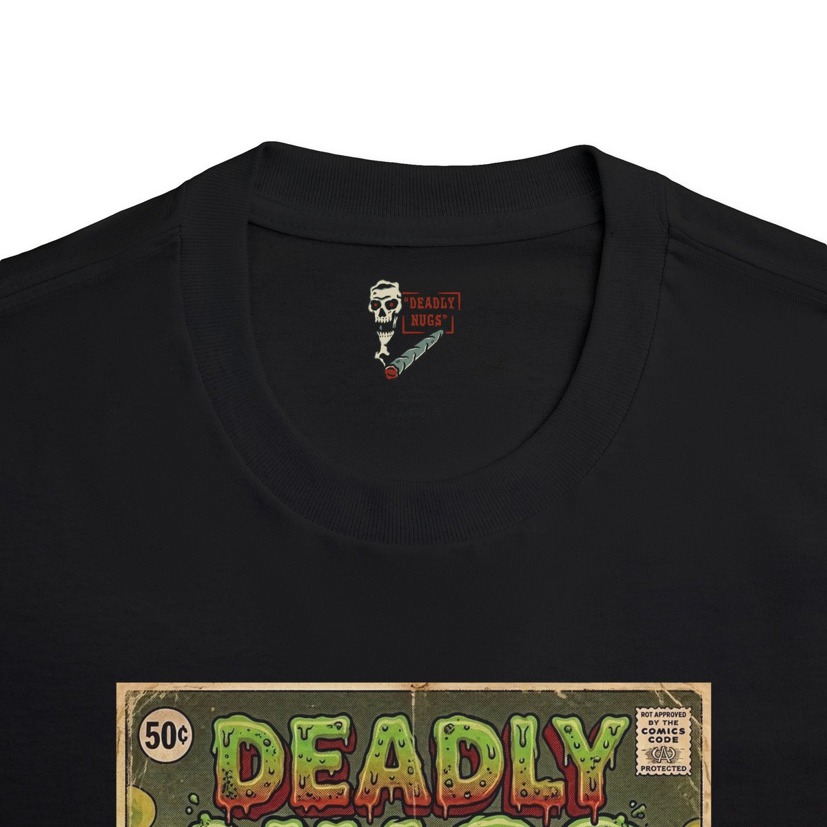 When Nugs Attack / Vintage Pulp Horror Underground Comix Art Tee / 420 Underground Stoner Culture / DEADLY NUGS
