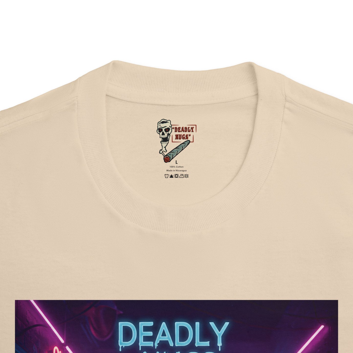 Night Rave T-Shirt DEADLY NUGS Aesthetic Print Unisex Graphic Tee