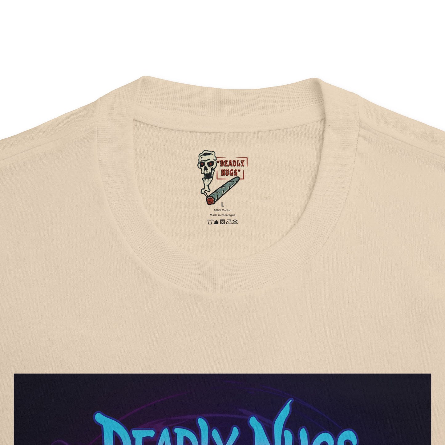 Portal Warp / Skeleton Smoking Graphic Tee / Gritty Neon Glitch Aesthetic Art / 420 Underground Stoner Streetwear / DEADLY NUGS