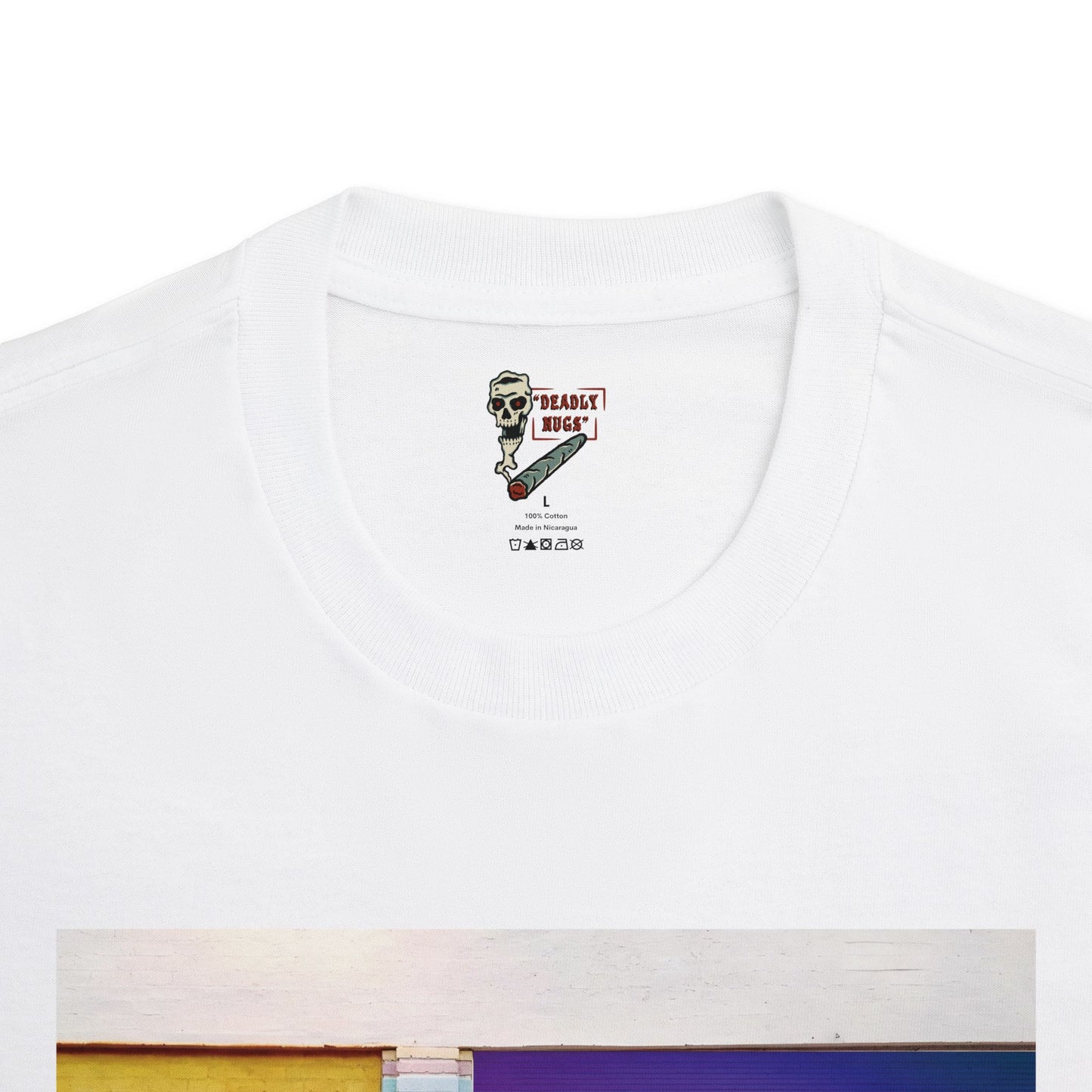 Street Vibes / Premium Unisex Graphic Tee Aesthetic Print Skull 420 Streetwear / DEADLY NUGS