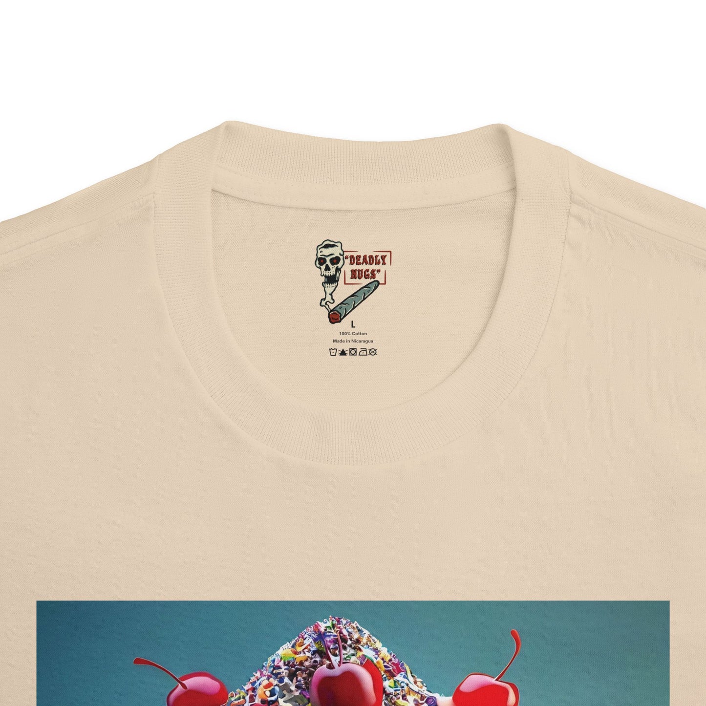 Ice Cream / Premium Unisex Graphic Tee Aesthetic Print Skull Art Streetwear / DEADLY NUGS
