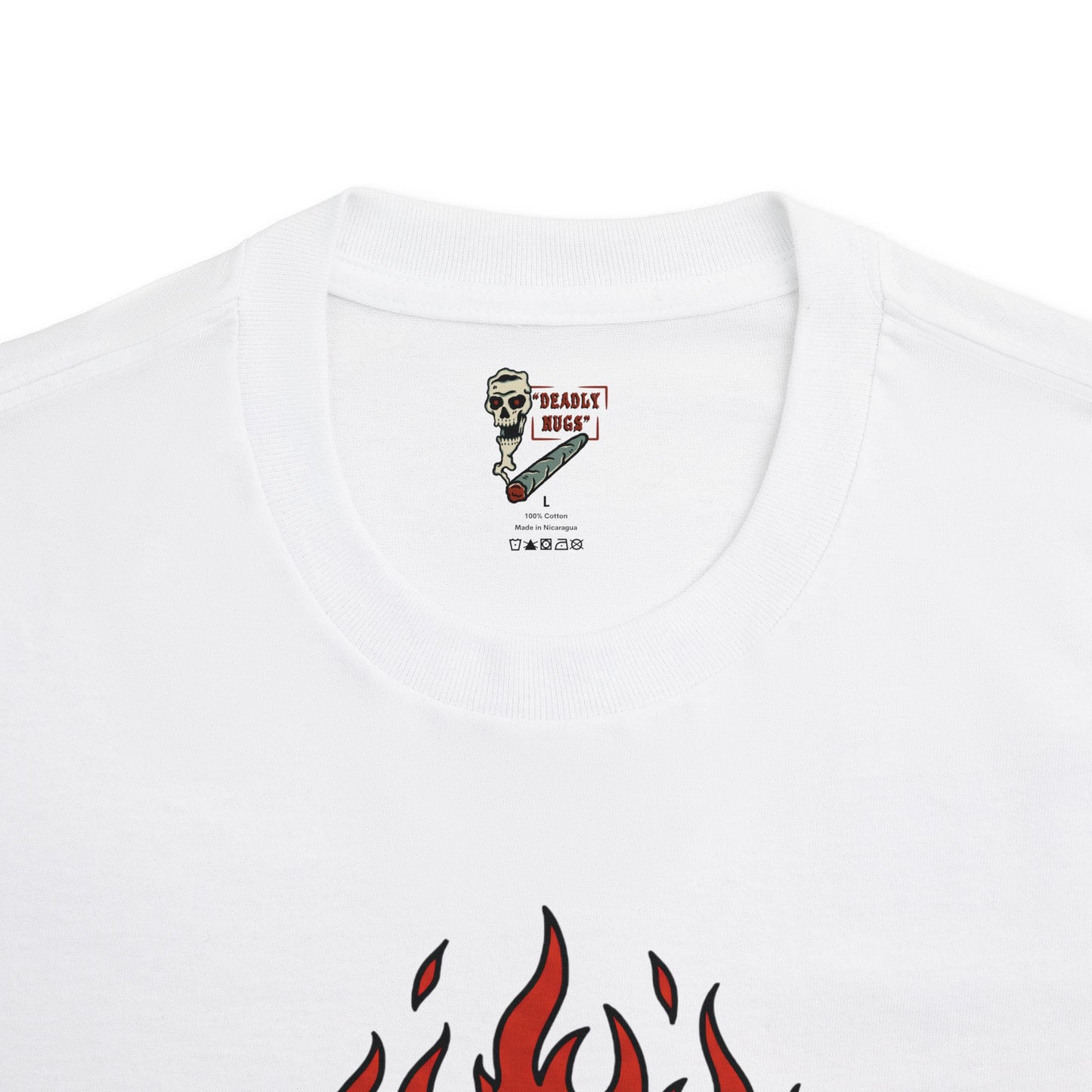 Thy Eye Be Single / All Seeing Eye with Fire Lightning Diamonds Graphic Tee / Tattoo Art Style Sailor Jerry / 420 Underground Stoner Streetwear / DEADLY NUGS