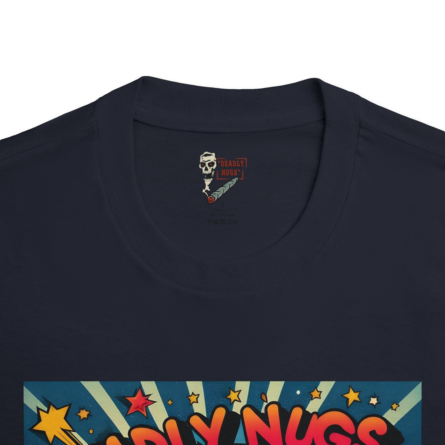 Deadly Pop Art / Premium Unisex Graphic Tee Aesthetic Print Skull Streetwear / DEADLY NUGS