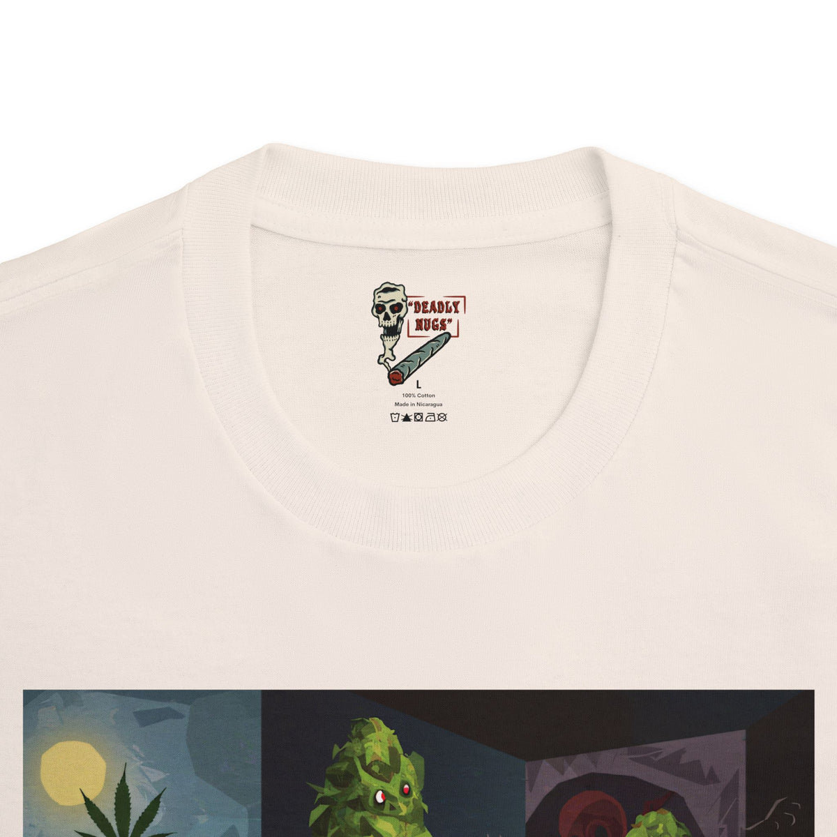 Bloom Doom / Surreal Horror Art Picasso Style Tee / 420 Underground Stoner Streetwear / DEADLY NUGS