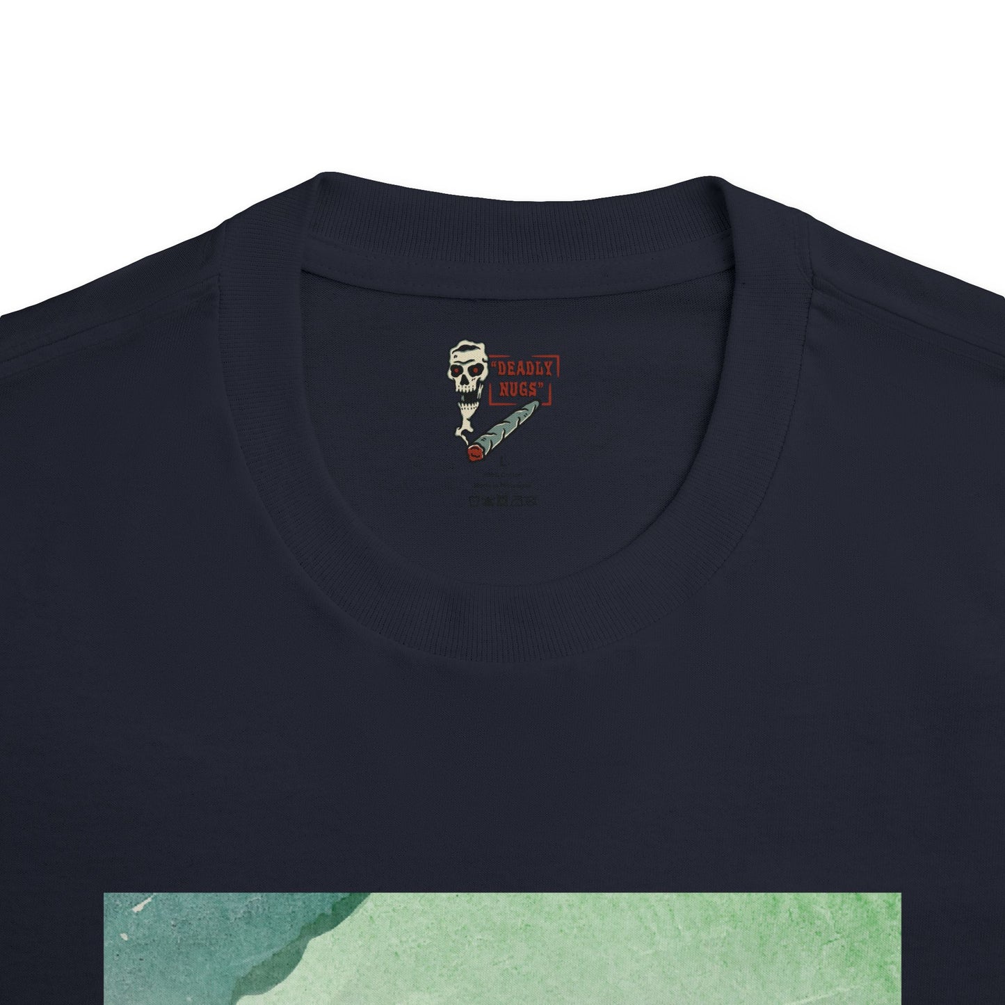 Cool Green / Soothing Color Palette Paint Graphic Tee / Contemporary Painting Art Style / 420 Underground Stoner Streetwear / DEADLY NUGS