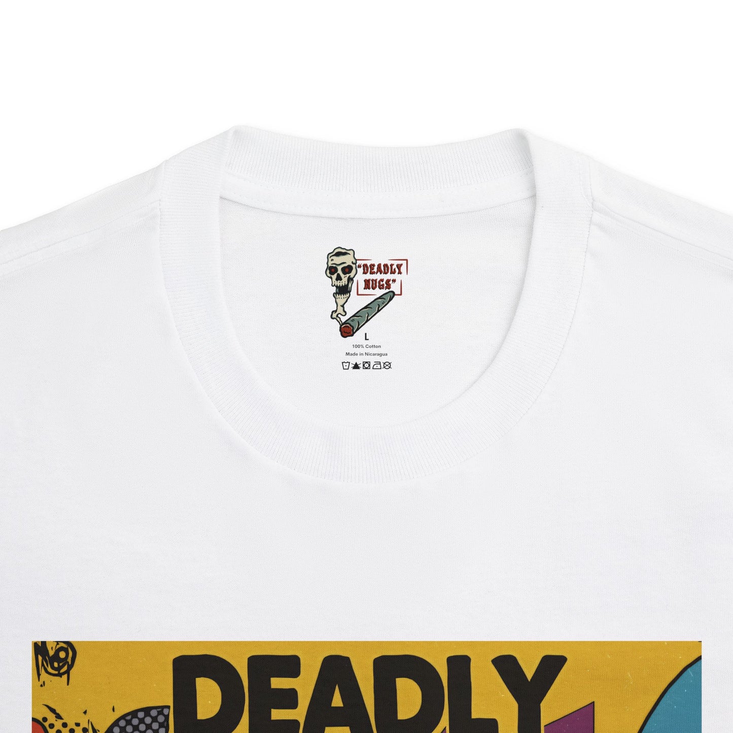 Dope Party / Premium Unisex Graphic Tee Aesthetic Print Ghost Skeleton 420 / DEADLY NUGS