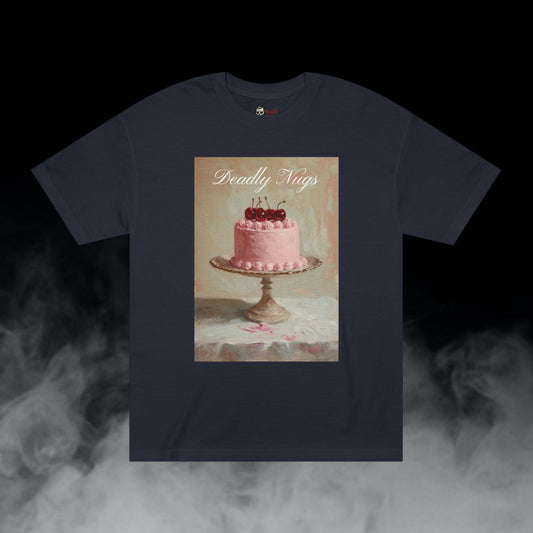 Cherry Cake T-Shirt DEADLY NUGS Aesthetic Print Unisex Graphic Tee