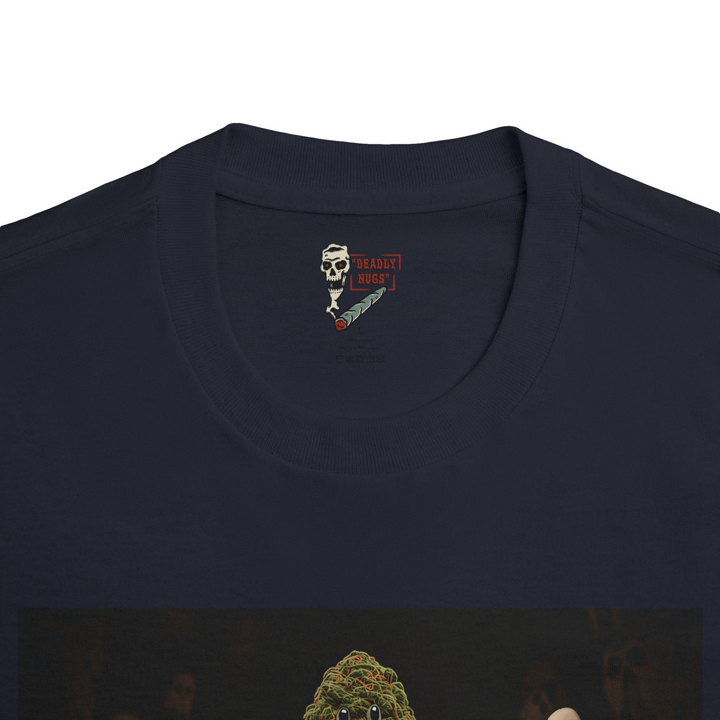 Eternal Lands / Premium Unisex Graphic Tee Aesthetic Print Ghost Skeleton 420 / DEADLY NUGS