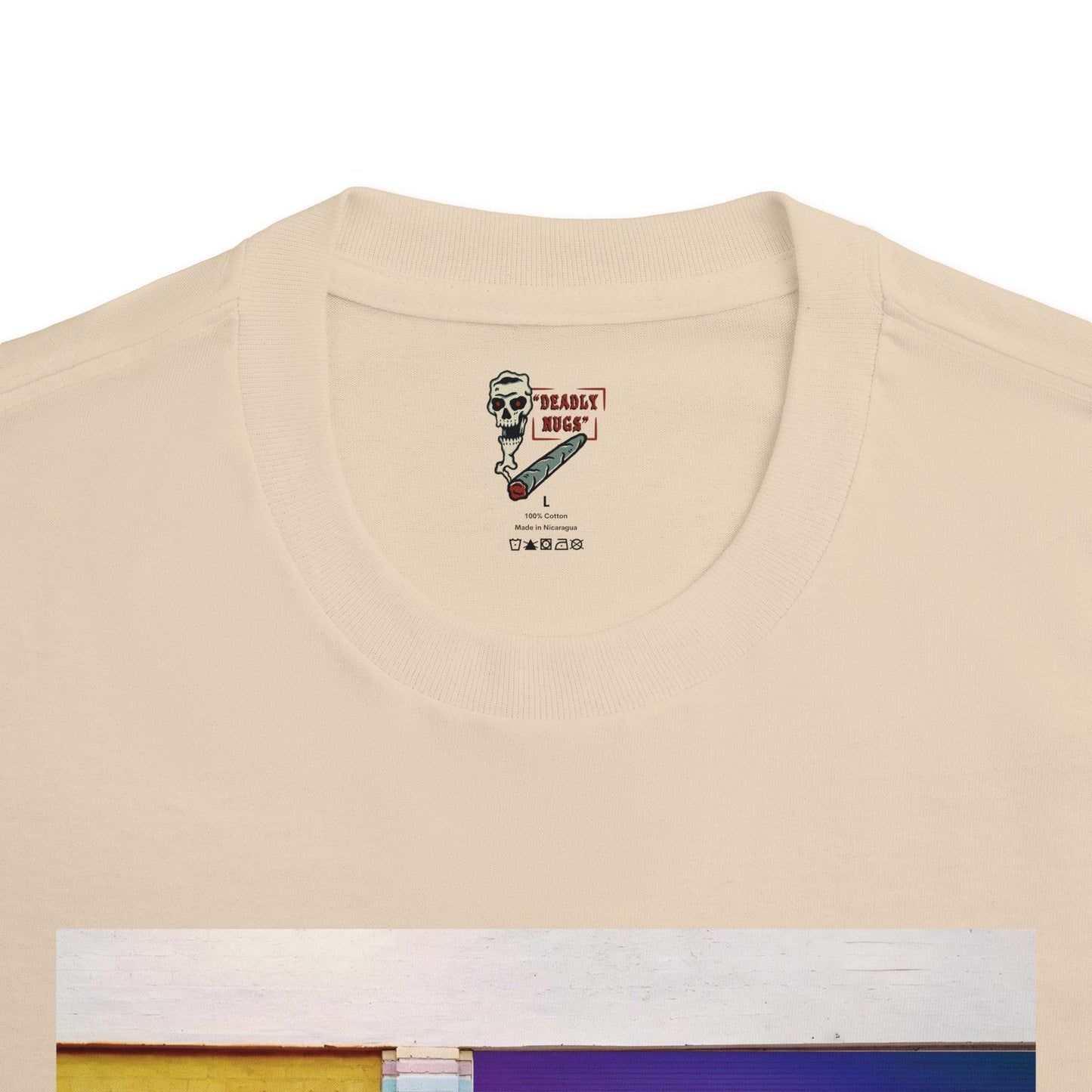 Street Vibes / Premium Unisex Graphic Tee Aesthetic Print Skull 420 Streetwear / DEADLY NUGS