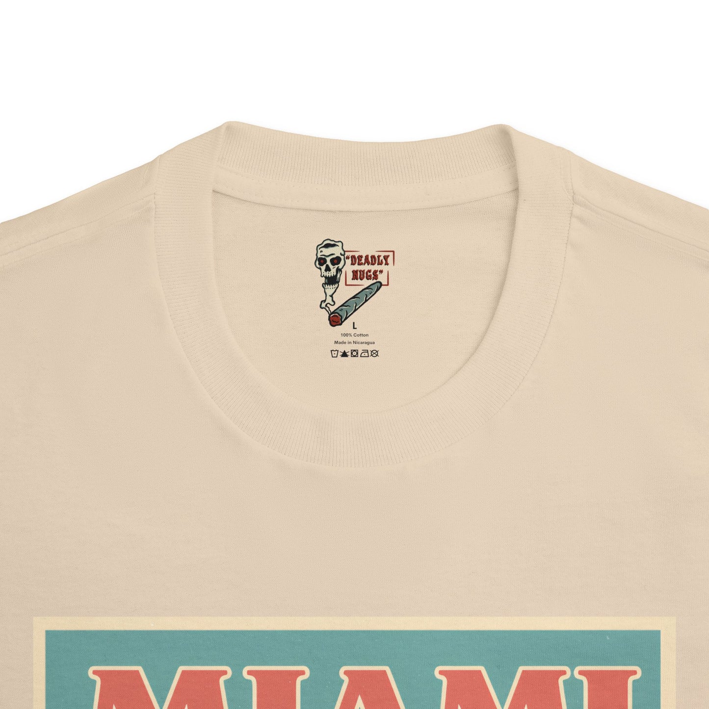 Miami Sunshine / Premium Unisex Graphic Tee Aesthetic Print Skeleton 420 Streetwear / DEADLY NUGS