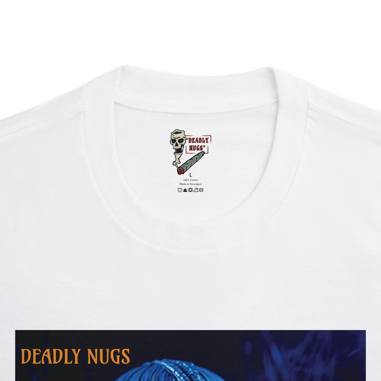 Stoned / Premium Unisex Graphic Tee Aesthetic Print Skull 420 Streetwear / DEADLY NUGS