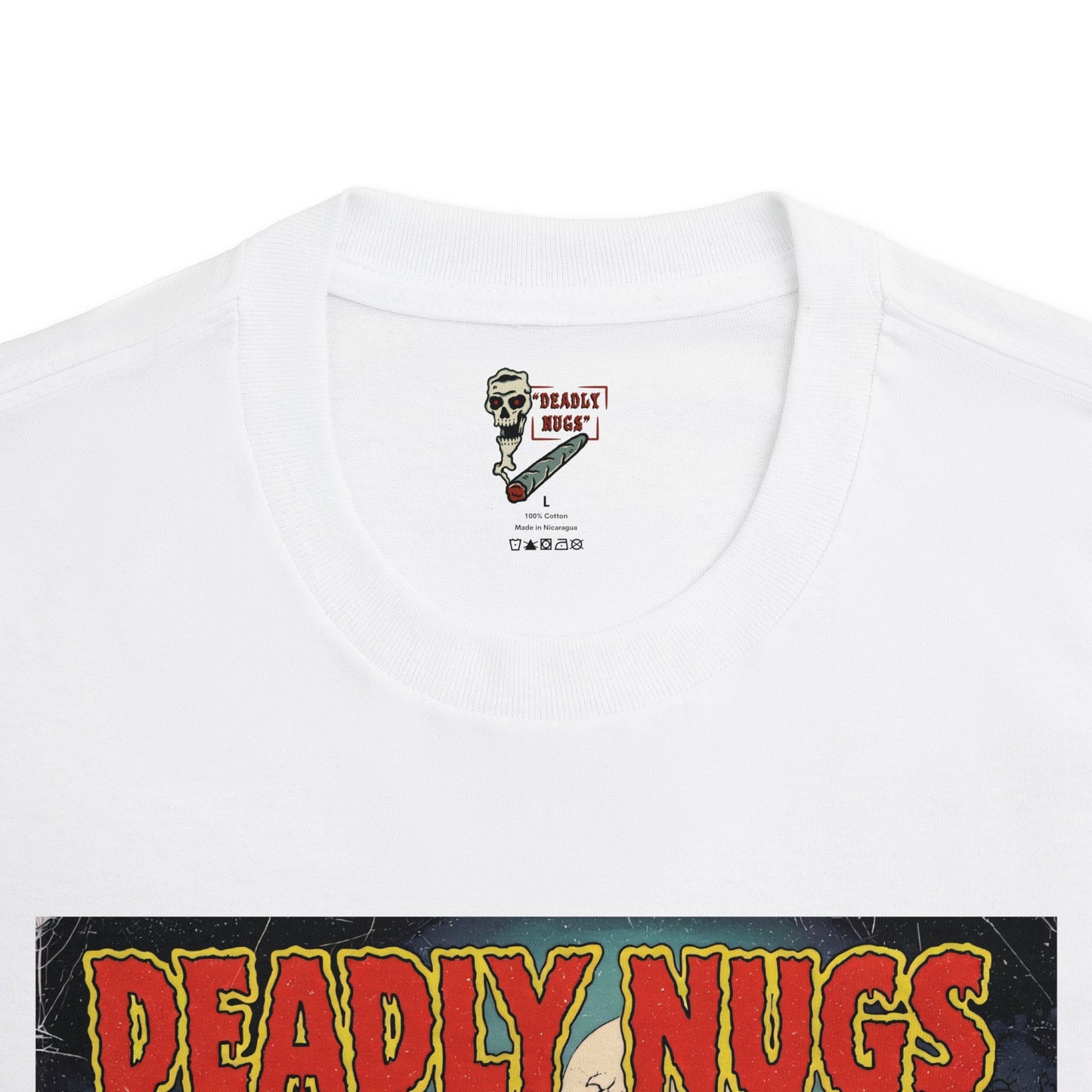 Zombie Kush / Zombie Graveyard Cannabis Bud Graphic Tee / Vintage Pulp Horror Comic Style / 420 Underground Stoner Streetwear / DEADLY NUGS