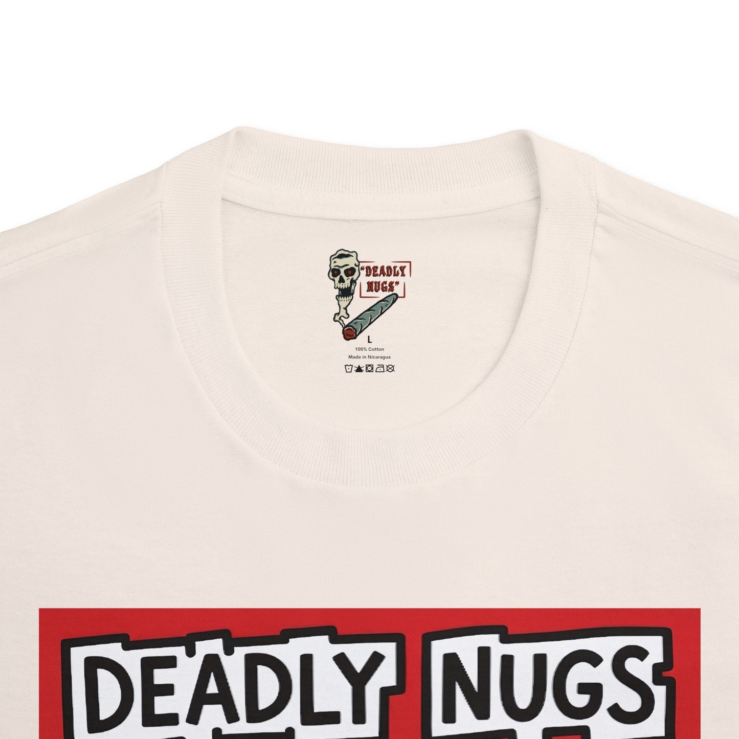 Rigor Mortis / Skeleton Reaches for Radiant, Pulsating Cannabis Bud Graphic Tee / Pop Art Keith Haring Style Street Art / 420 Underground Stoner Culture / DEADLY NUGS